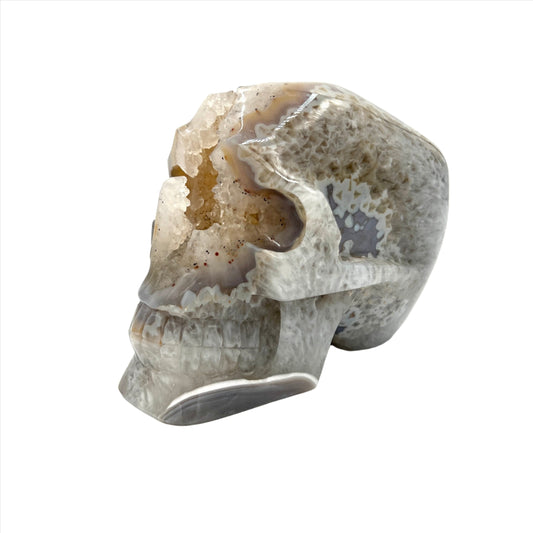 Druzy Agate Skull