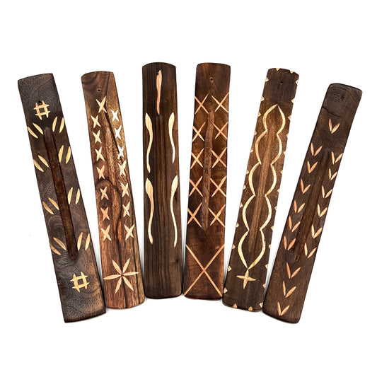 Hand Carved Wood Incense Burners