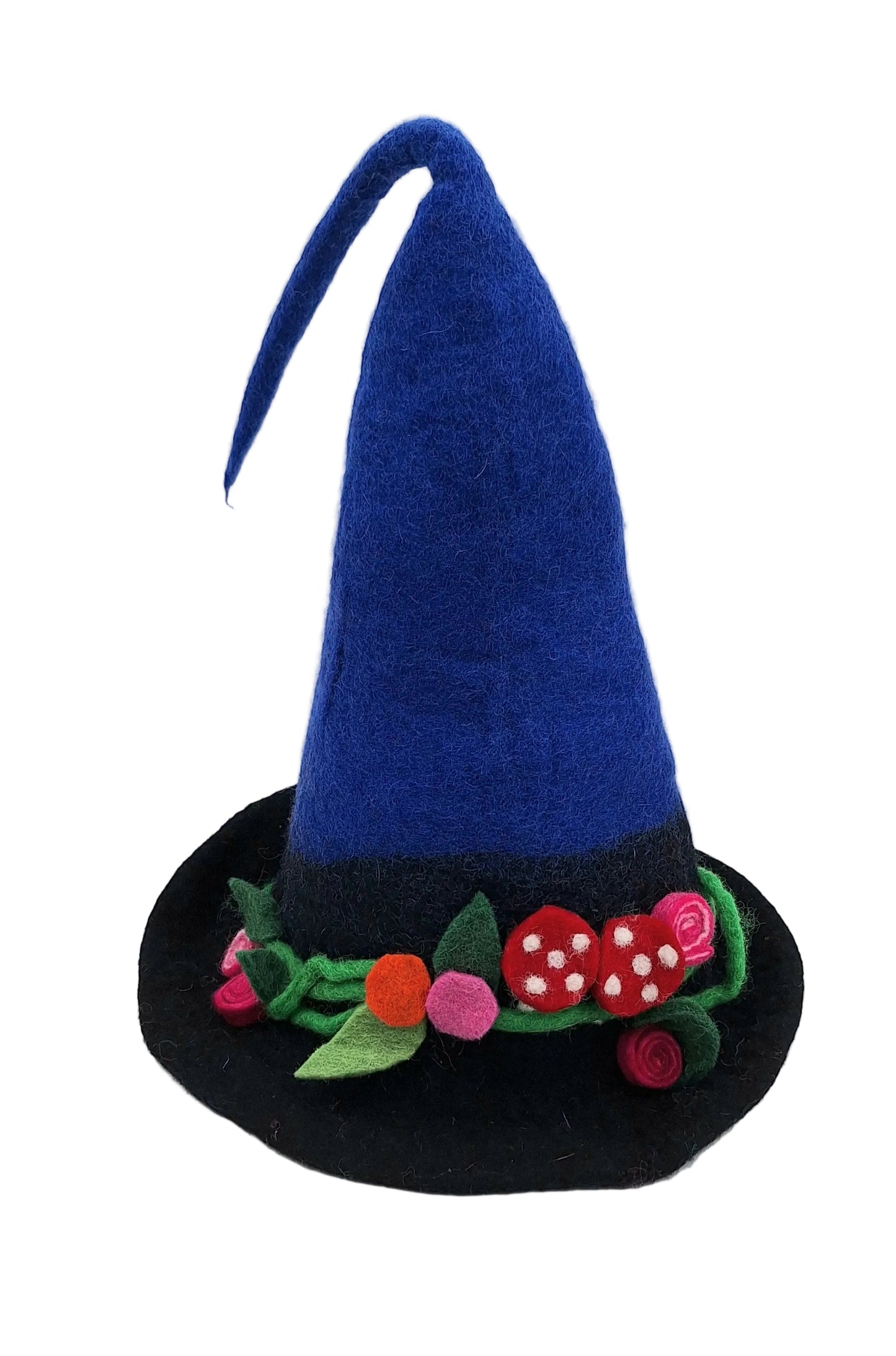 Hand felted Wool Mushroom & Flower Vine Hats
