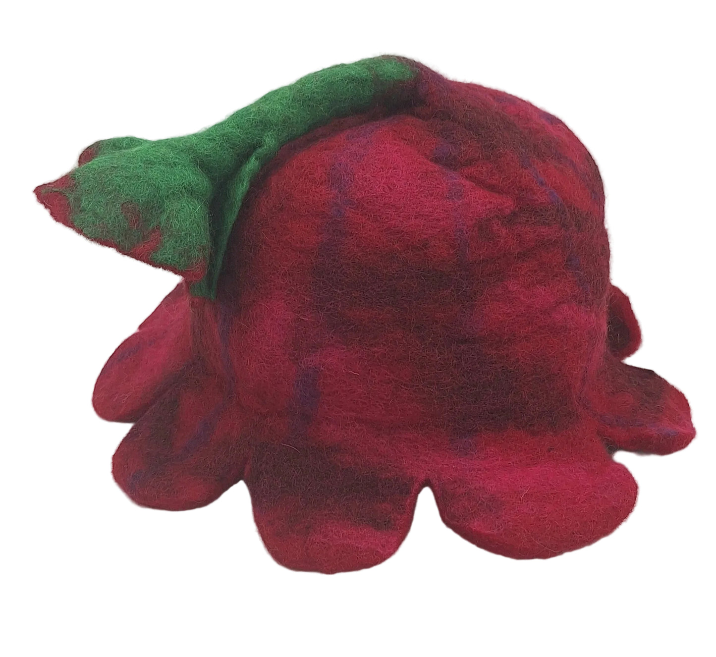 Hand Felted Flower Wool Hat
