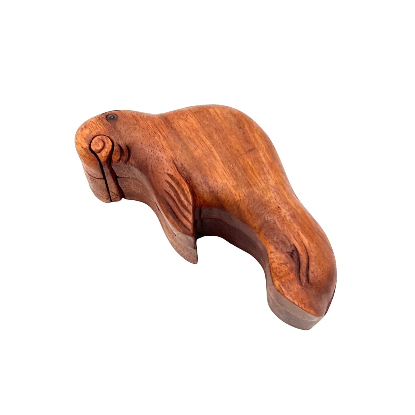 Wooden Manatee Puzzle Box