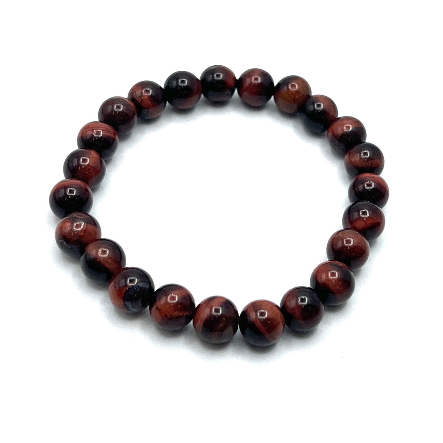 Tigers Eye Stretchy Bracelets | Red, Blue, Multi