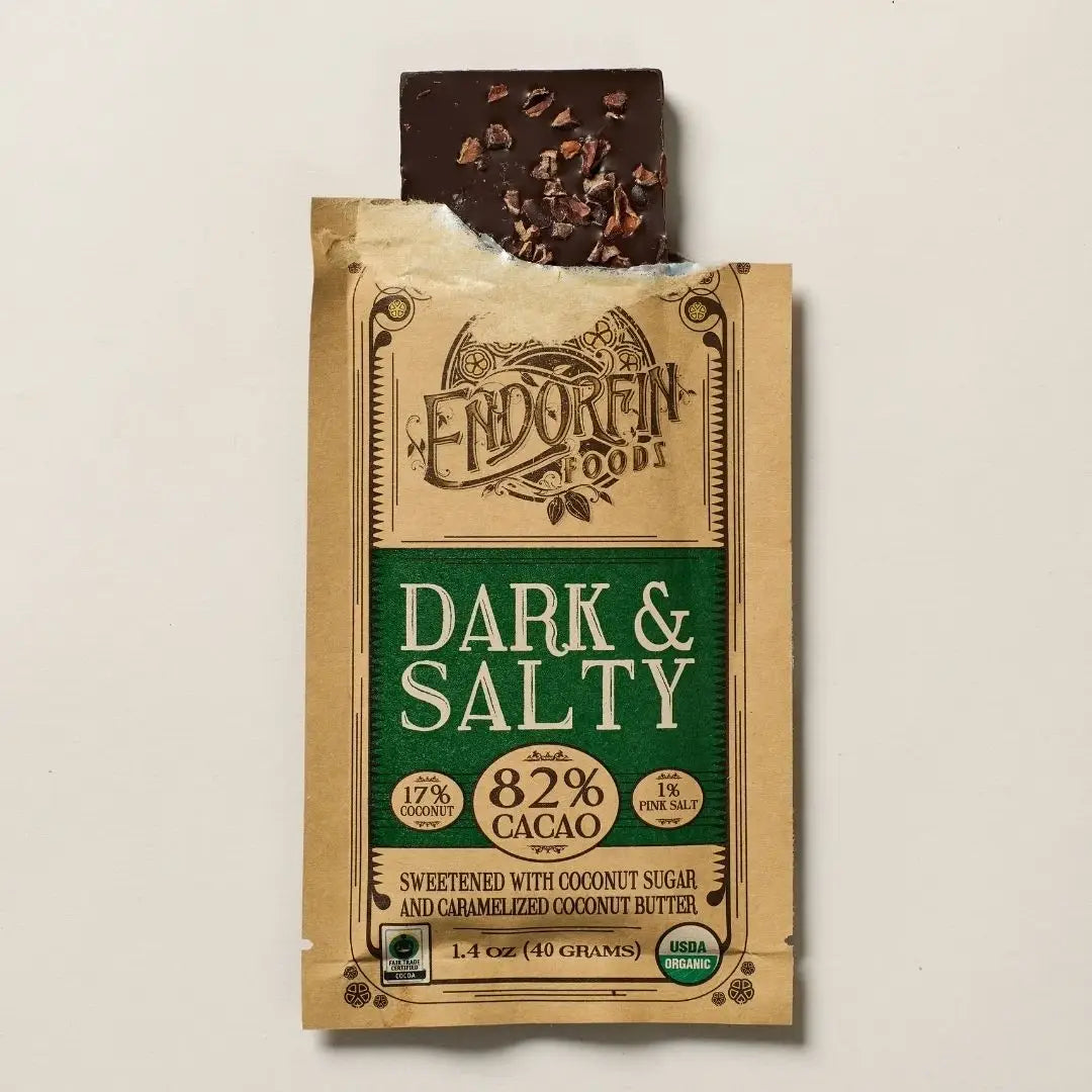 Dark & Salty • Dark Chocolate Bar • 82% Cacao