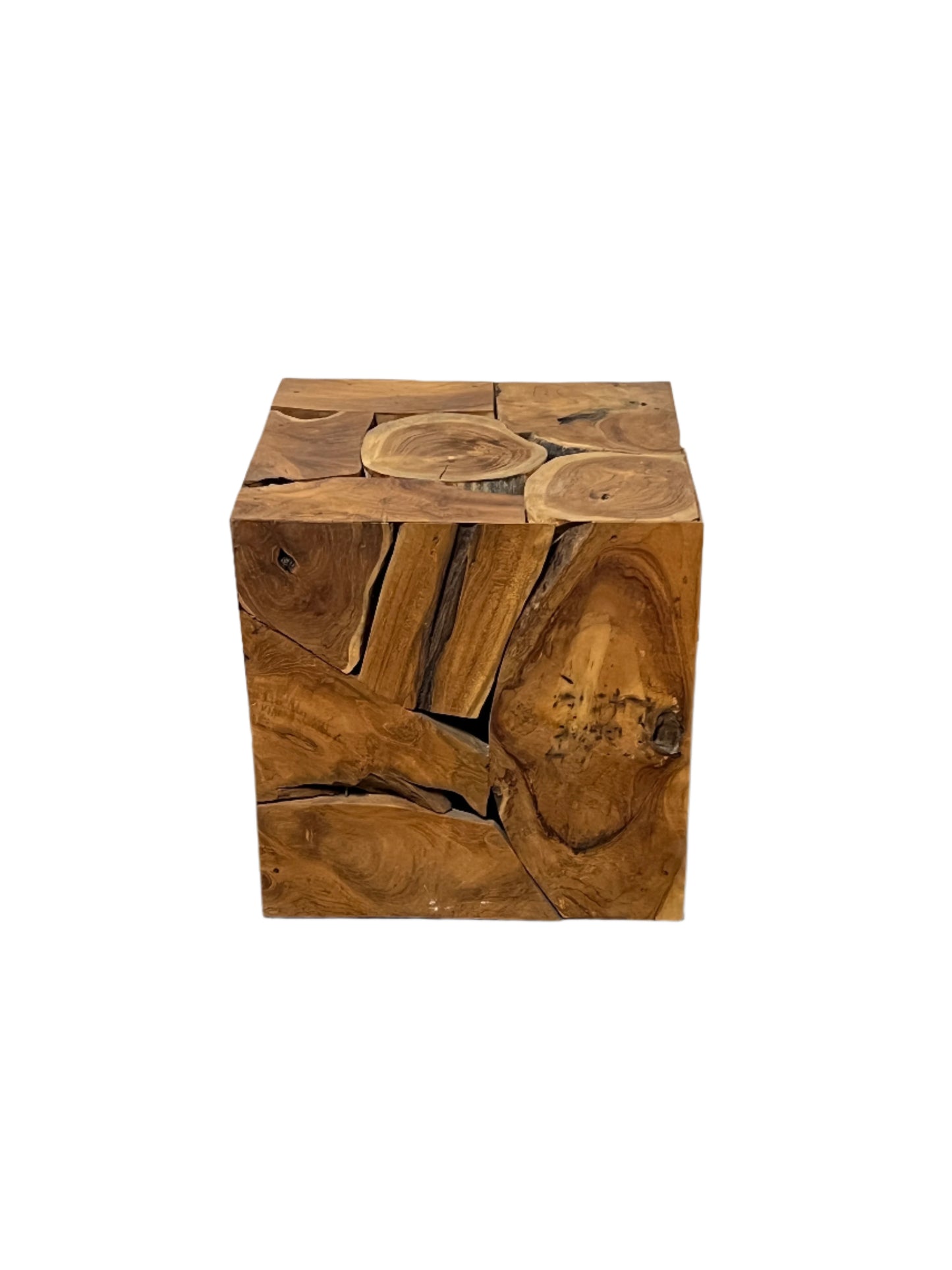 Teak Raw Accent Table
