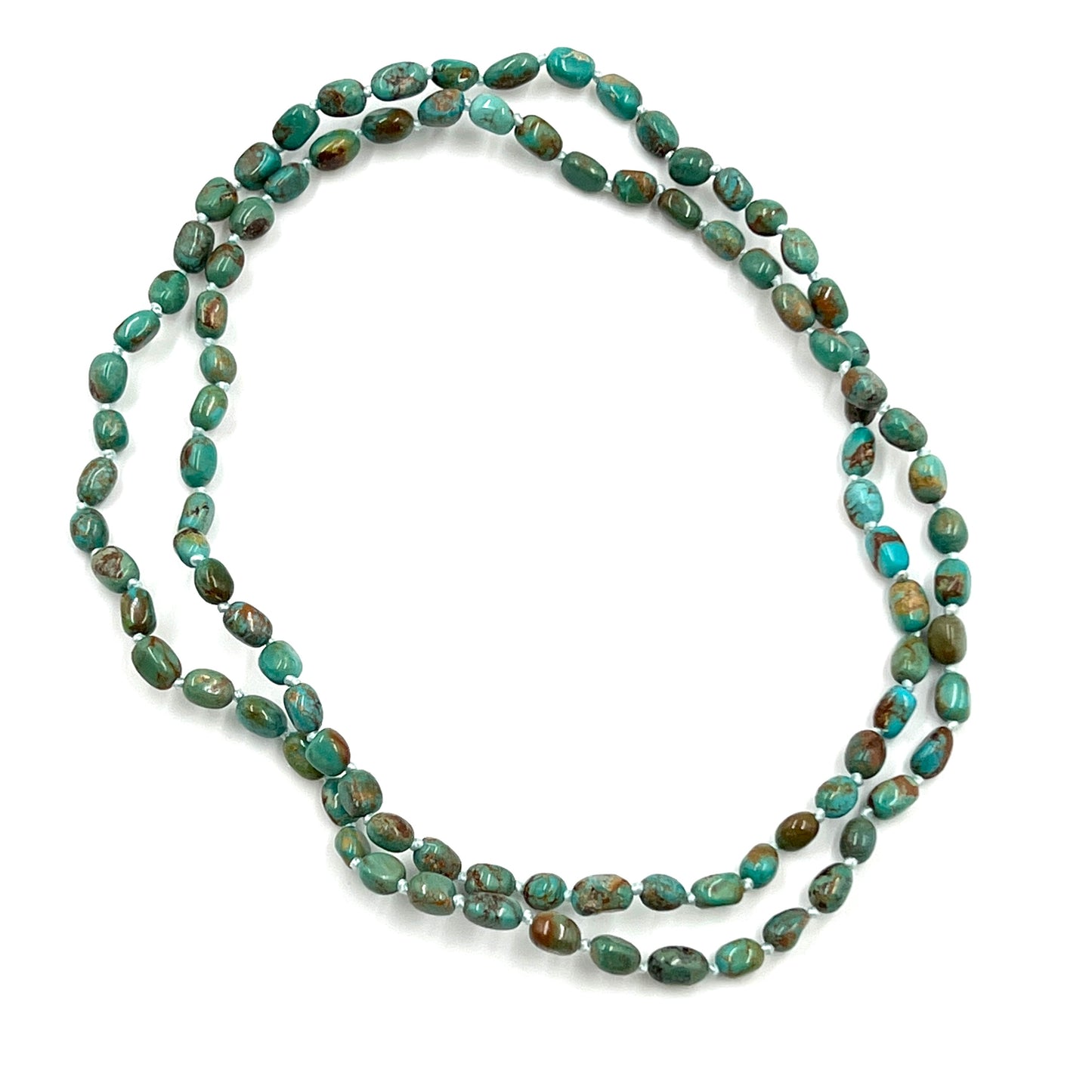 Hand Knotted Beaded Turquoise Necklace