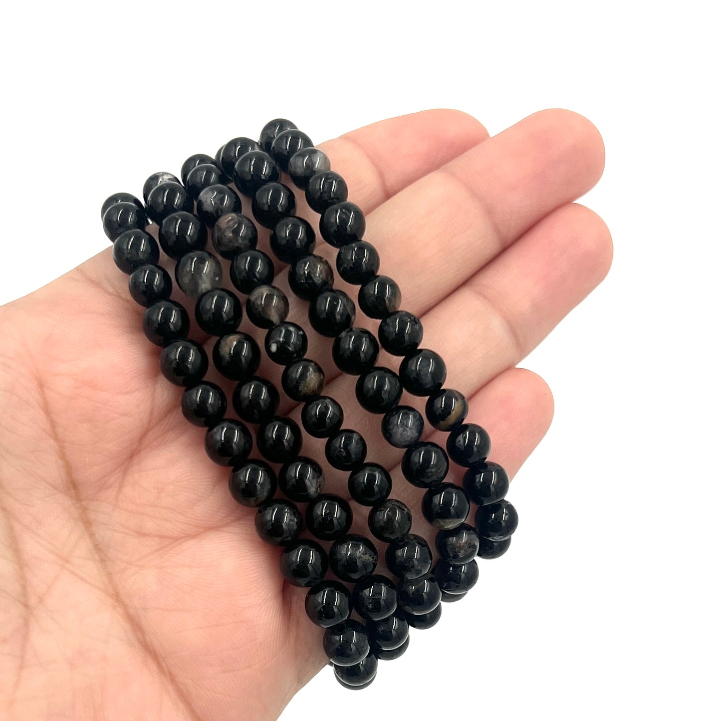 Black Tourmaline Stretchy Bracelet