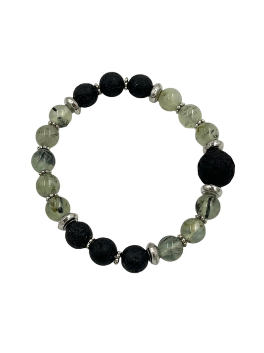 Prehnite & Epidote Stretchy Bracelets