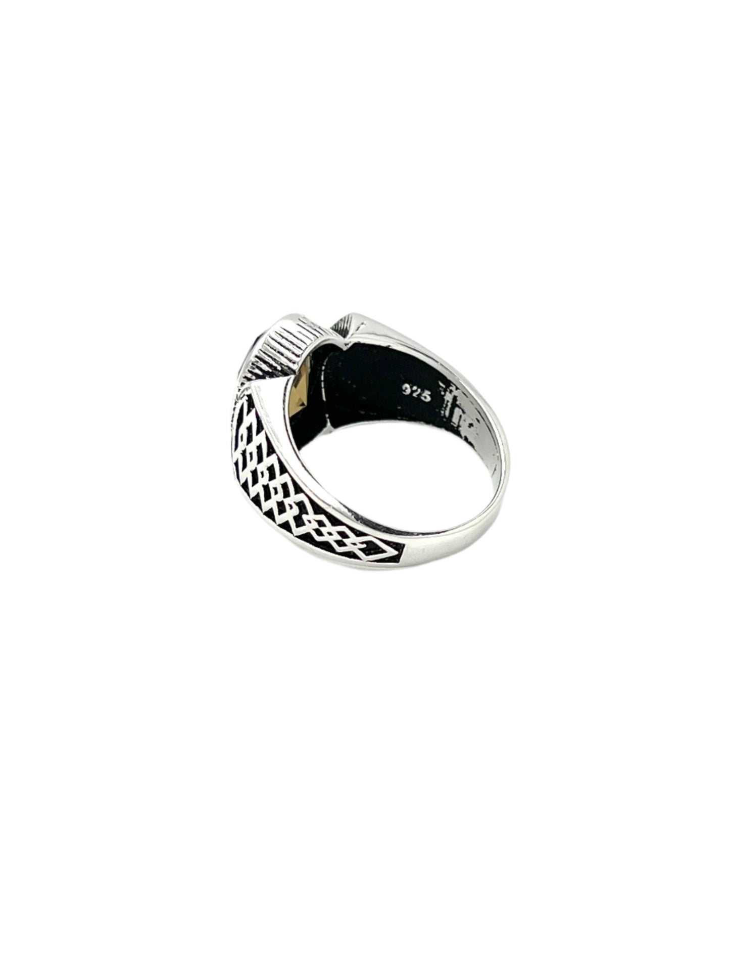Silver Zultanite Celtic Ring