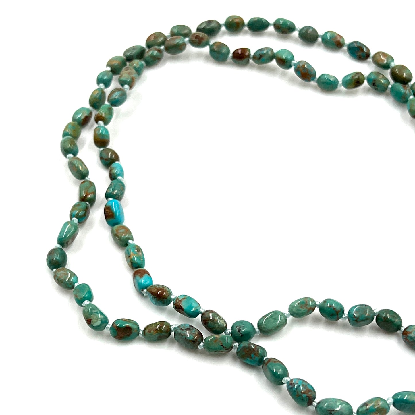Hand Knotted Beaded Turquoise Necklace