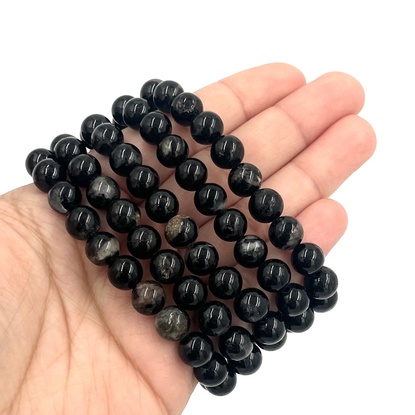 Black Tourmaline Stretchy Bracelet