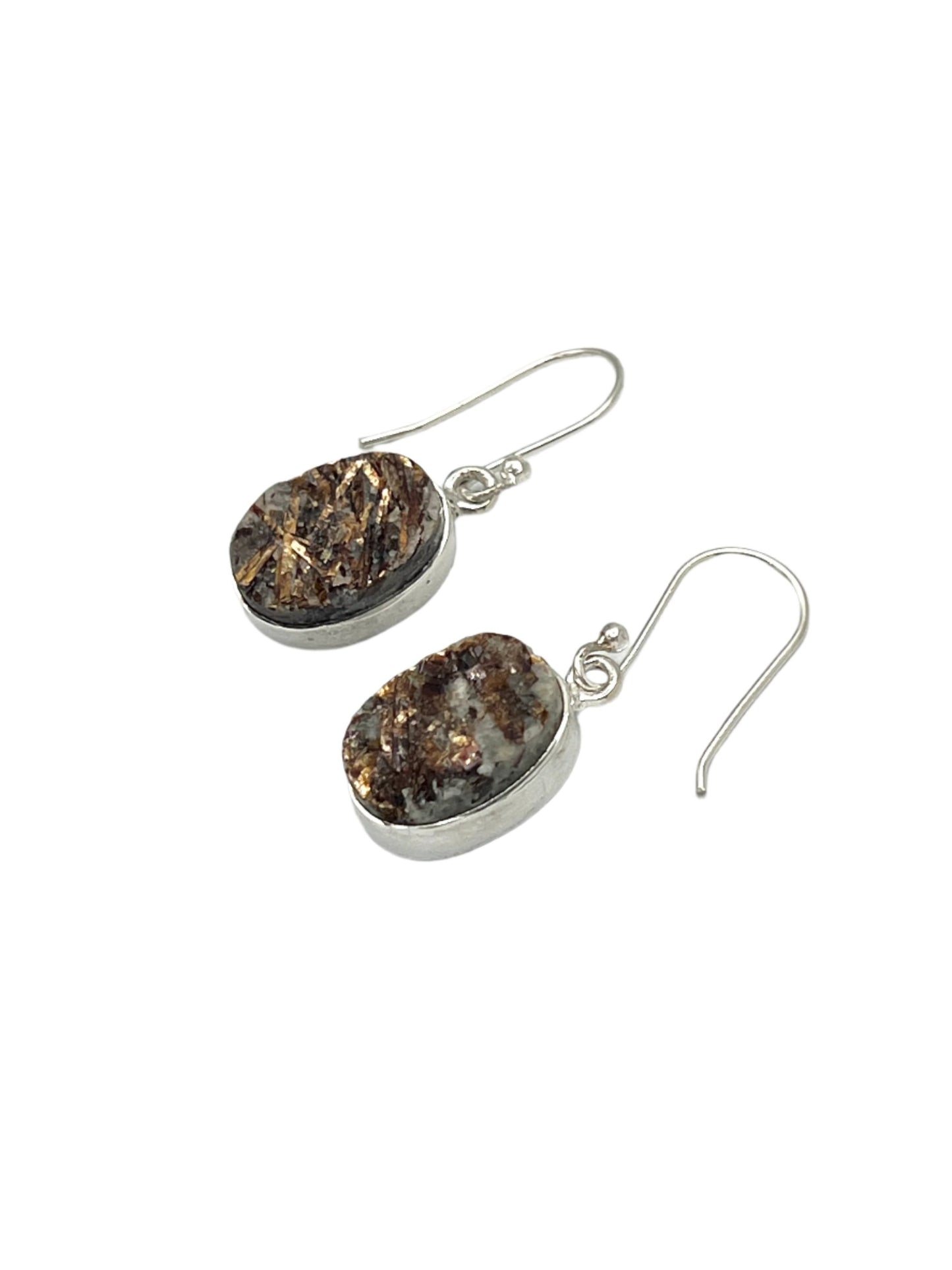 Sterling Silver Astrophyllite Earrings