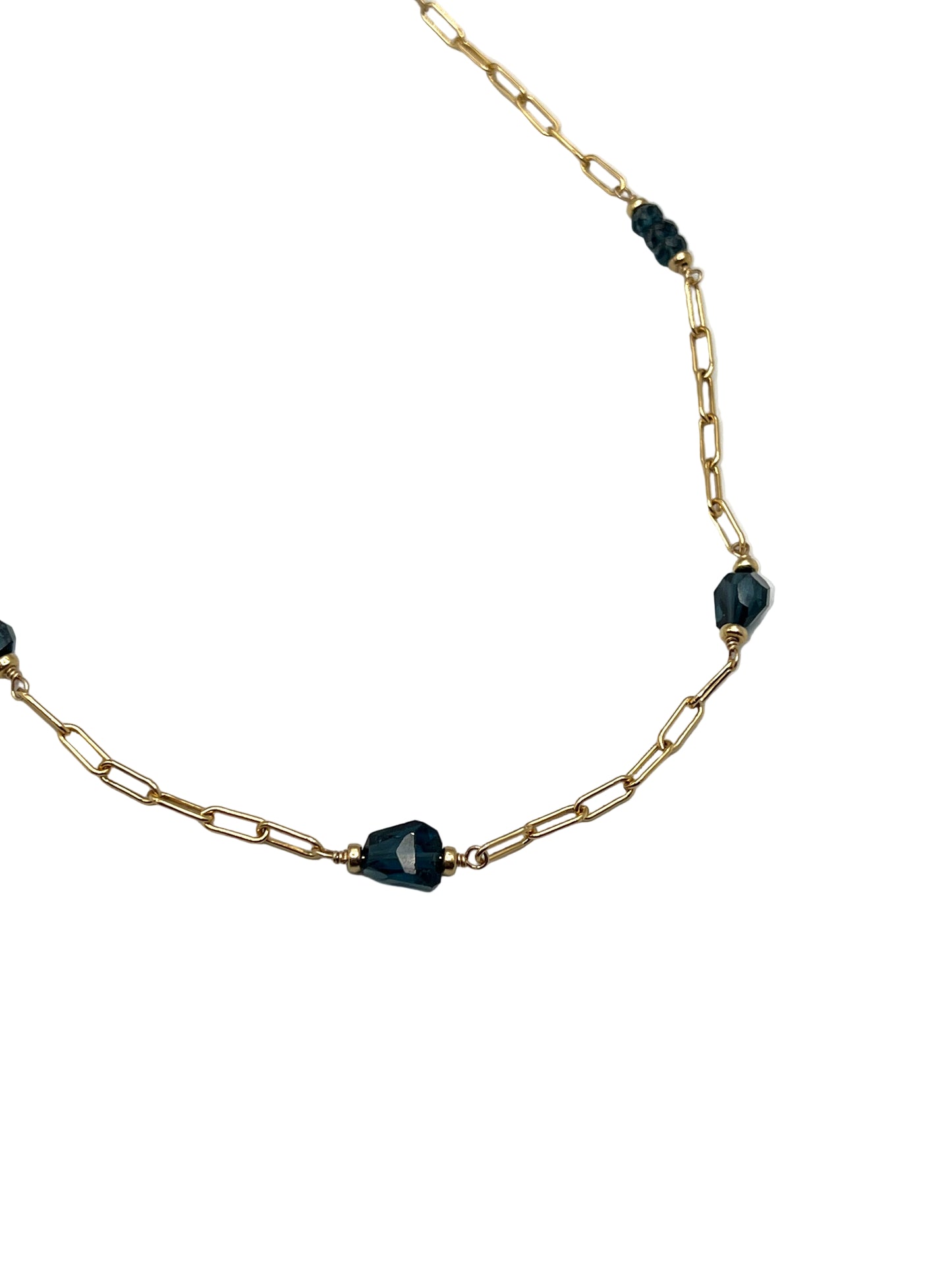 London Blue Topaz Gold Filled Necklaces