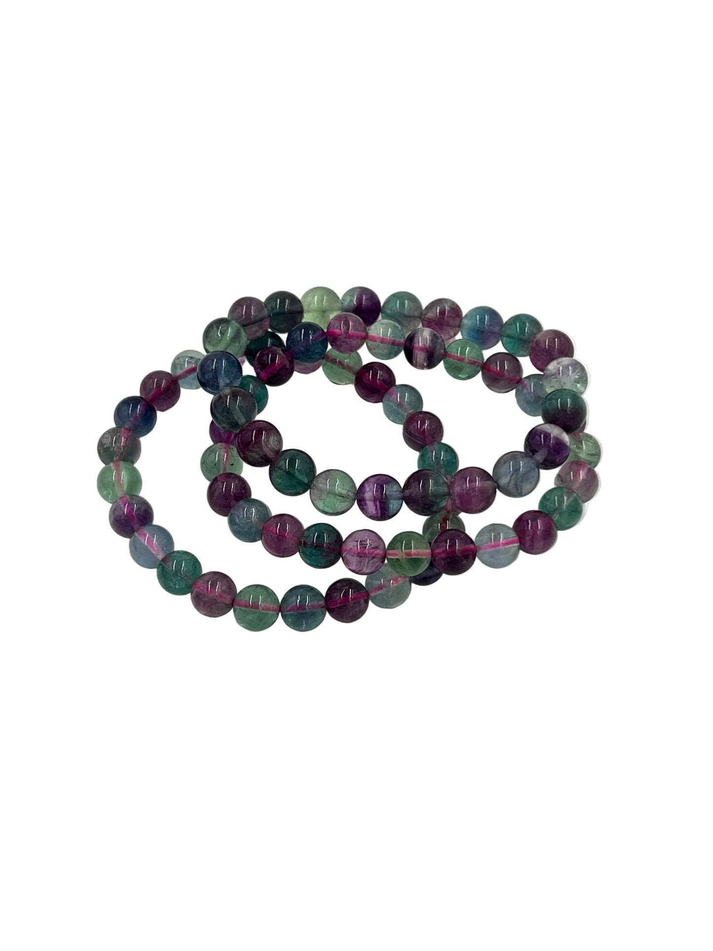 Rainbow Fluorite Beaded Bracelet