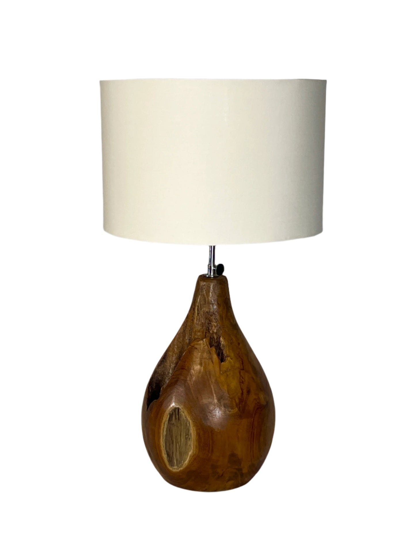 Teak Drop Table Lamp