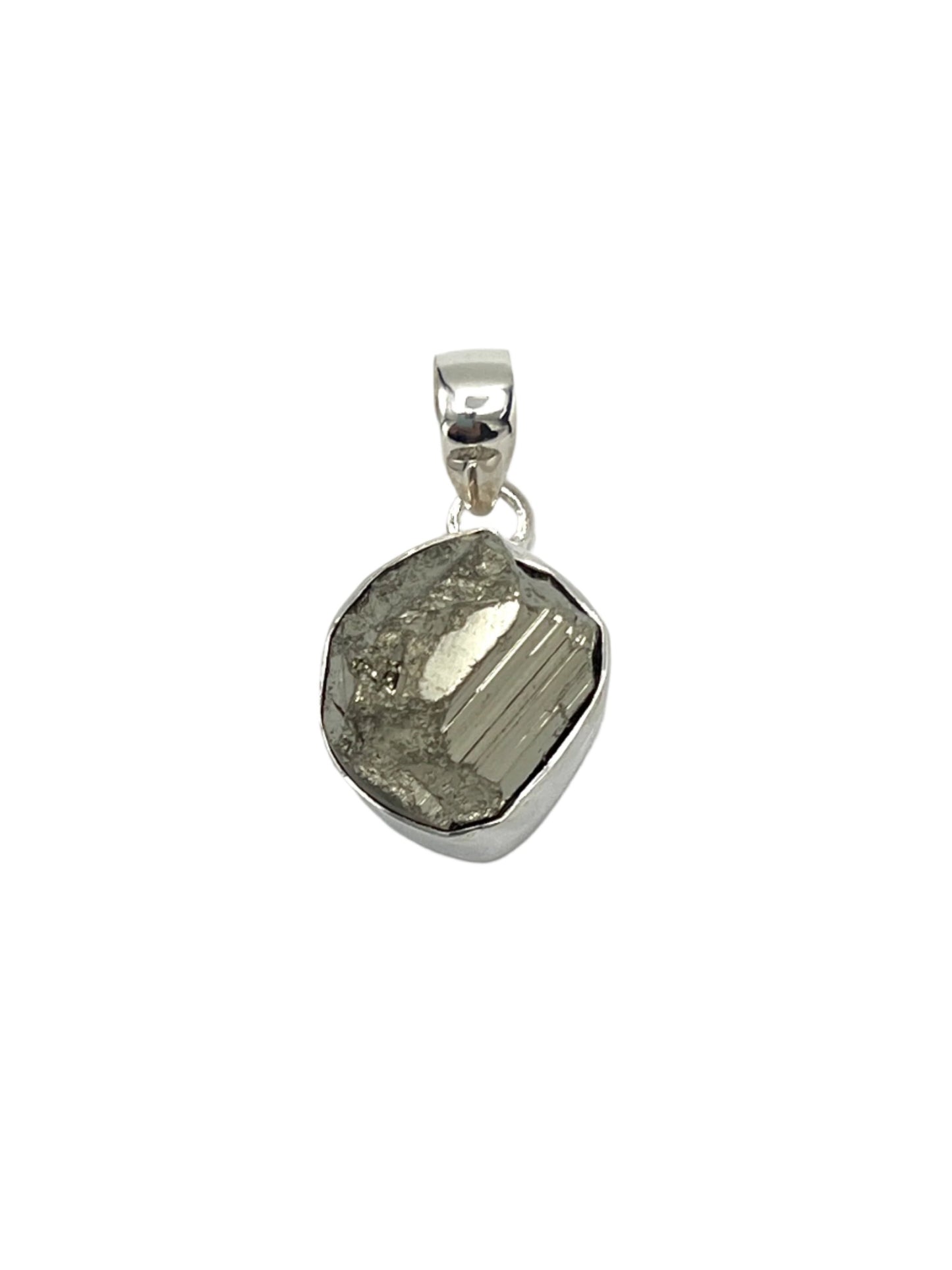Sterling Silver Pyrite Pendants