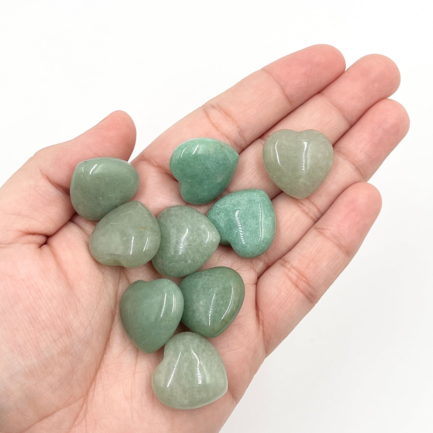 Green Aventurine Pocket Hearts