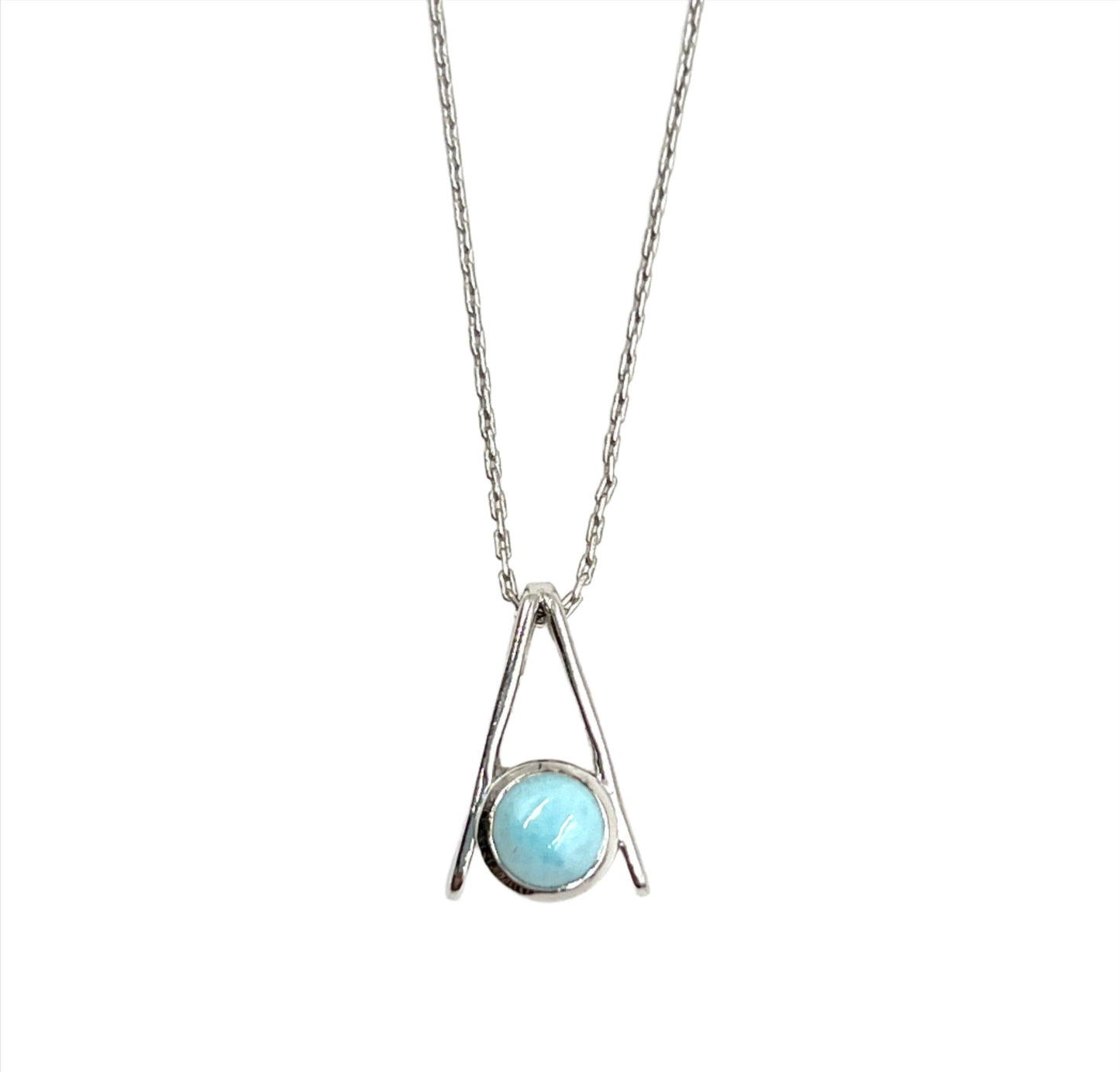 Sterling Silver Larimar Necklaces