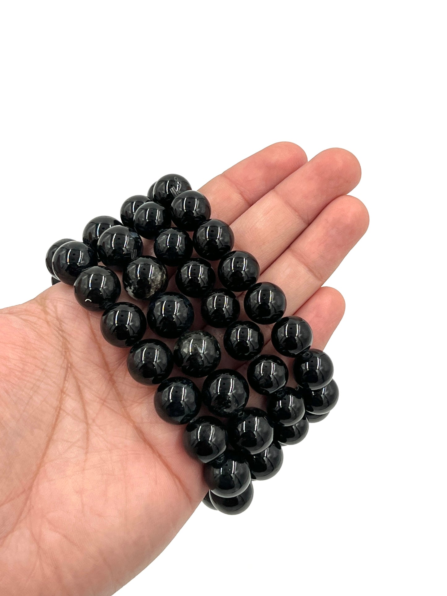 Black Tourmaline Beaded Bracelets