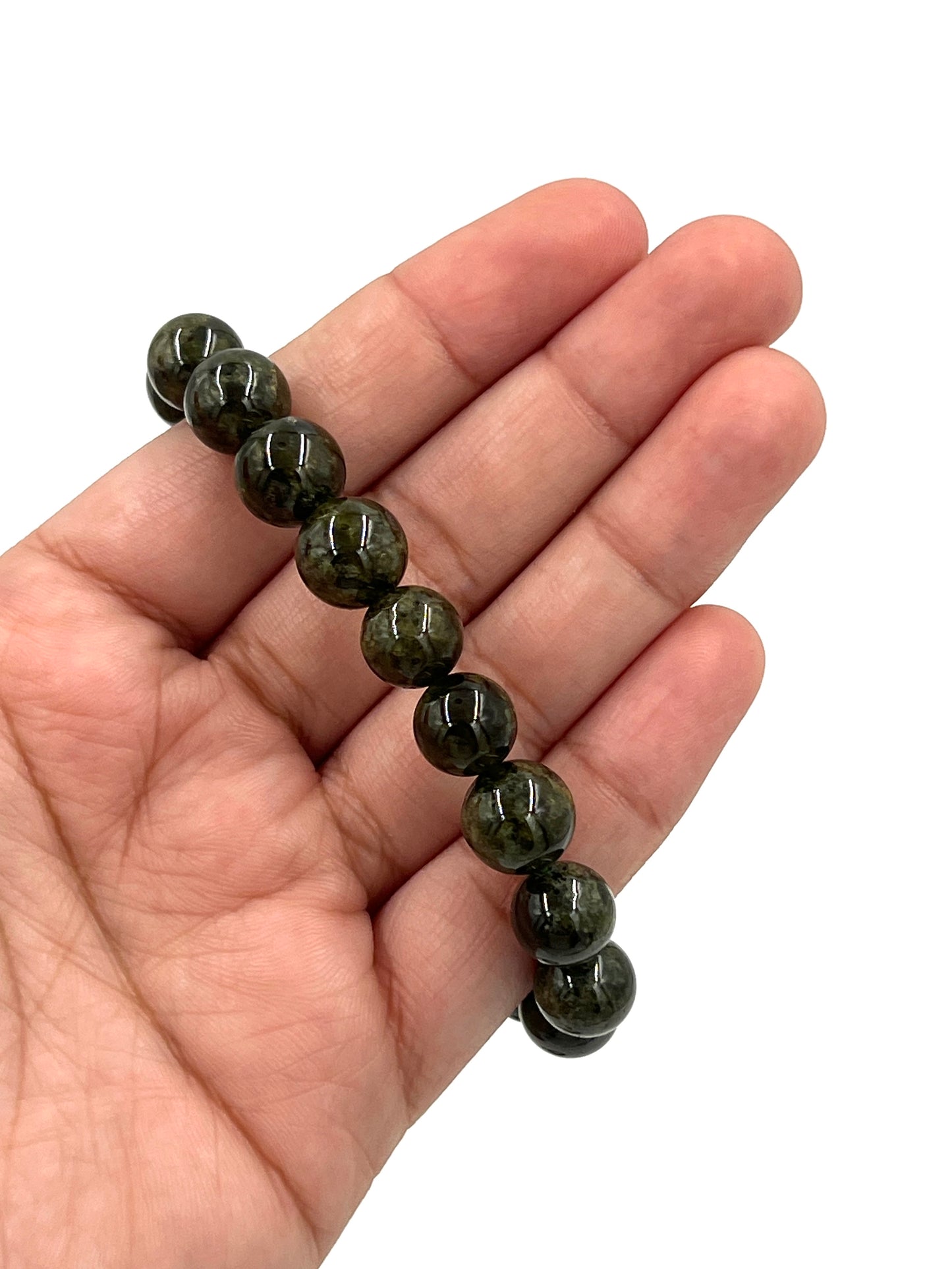 Green Garnet Beaded Bracelet