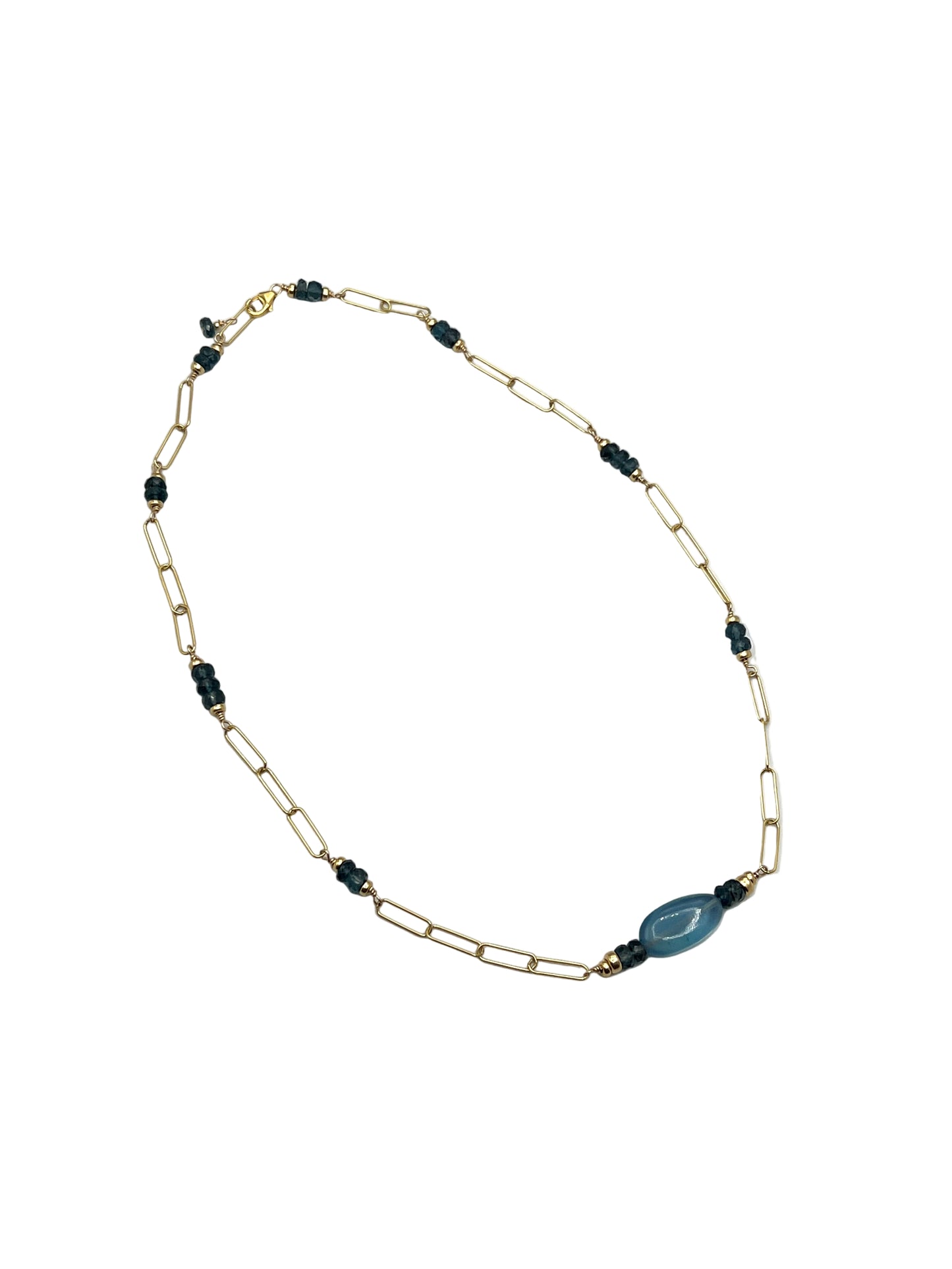 Aquamarine Gold Filled Necklace