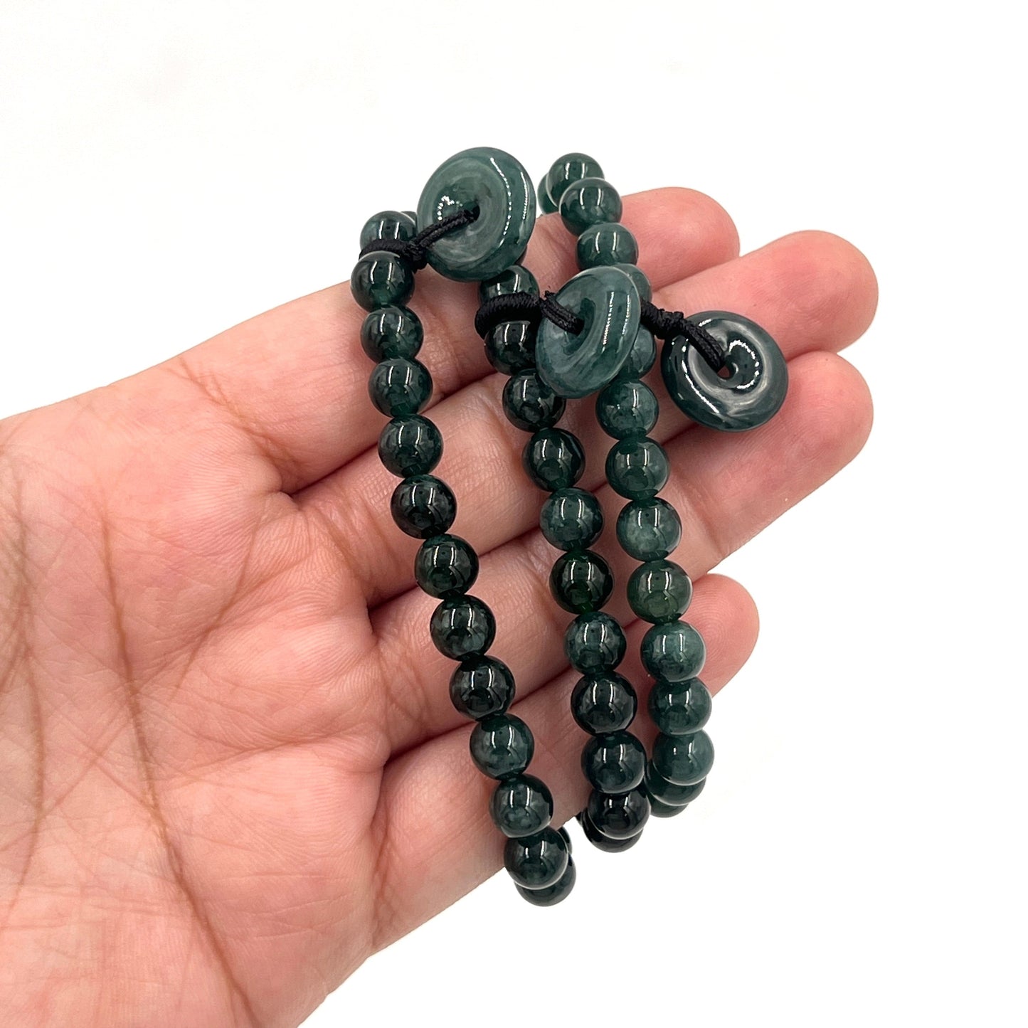 Jade Coin Beaded Bracelet