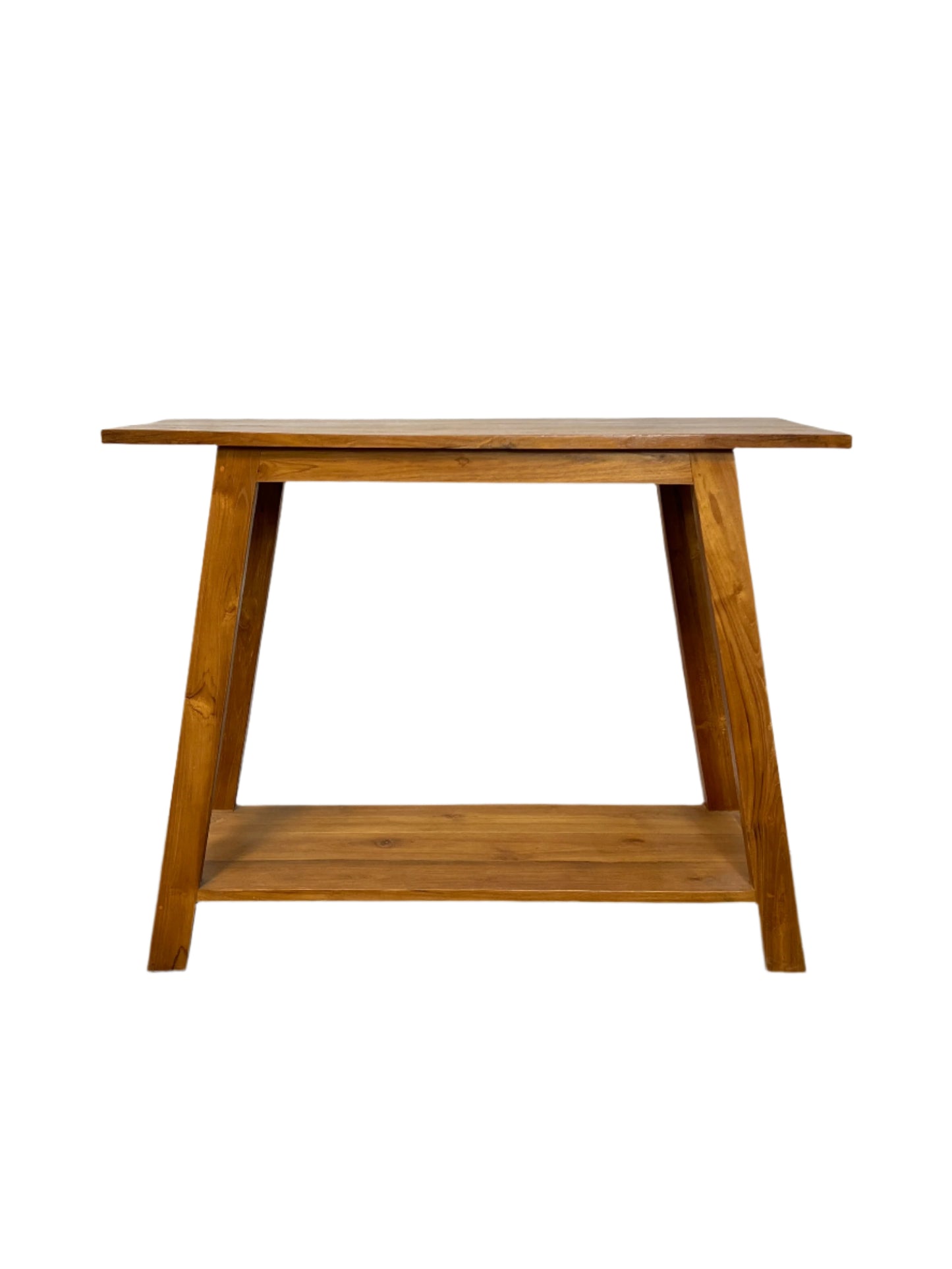 Teak Two Tier Console Tale