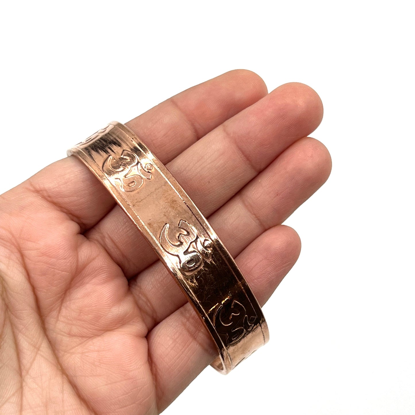Om Copper Magnetic Bracelet
