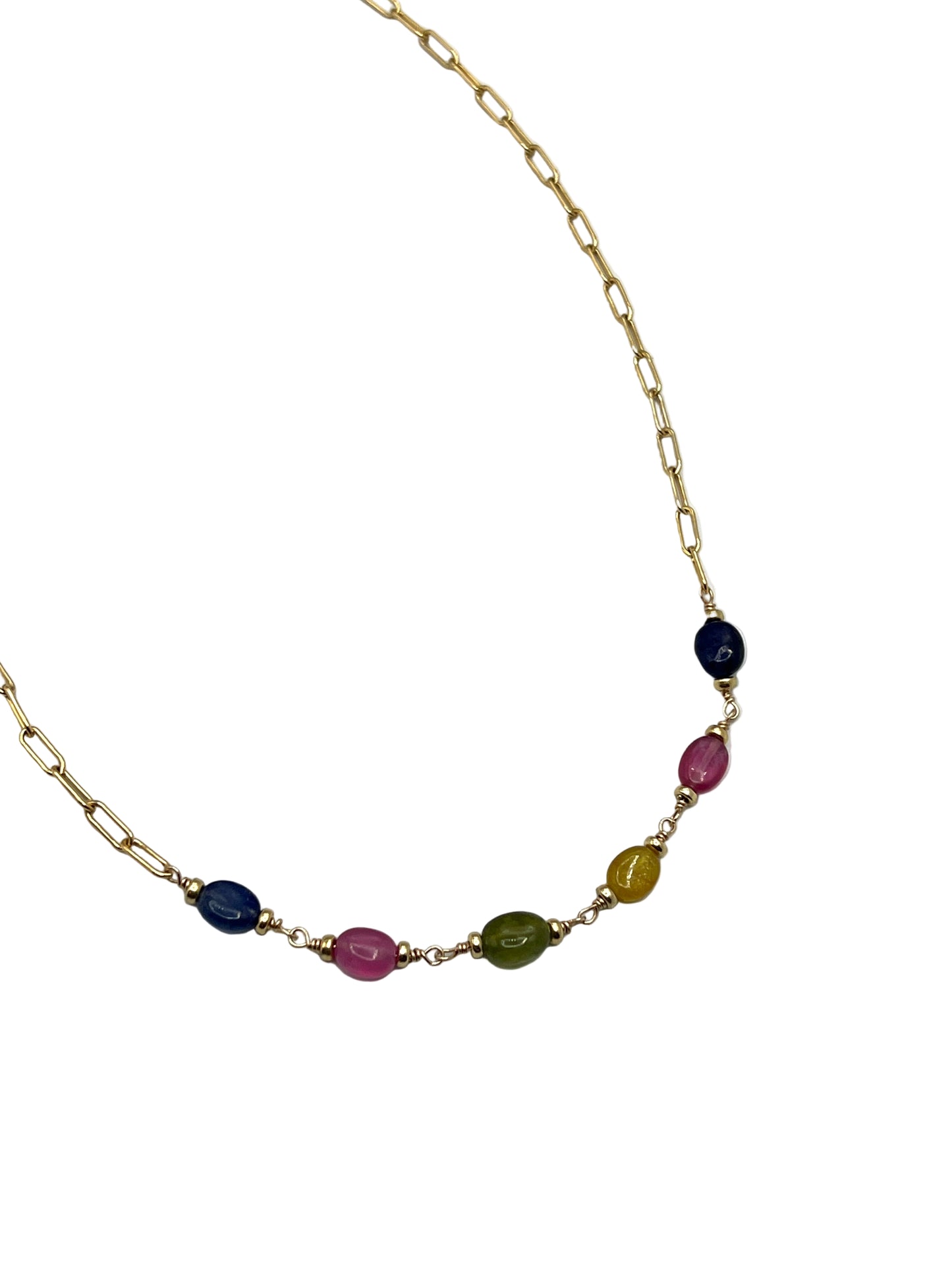 Sapphire Gold Filled Necklaces