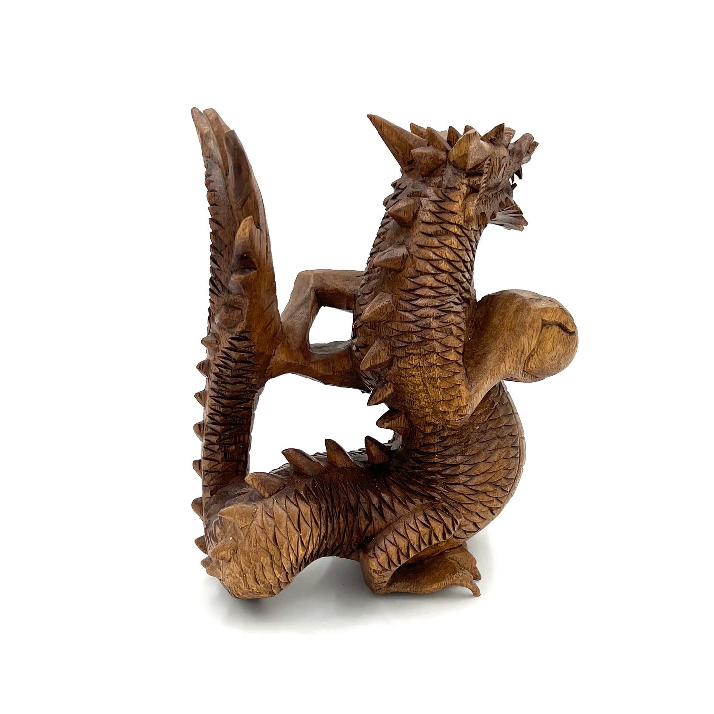 Dragon Intricate Wood Carvings - 3 Sizes