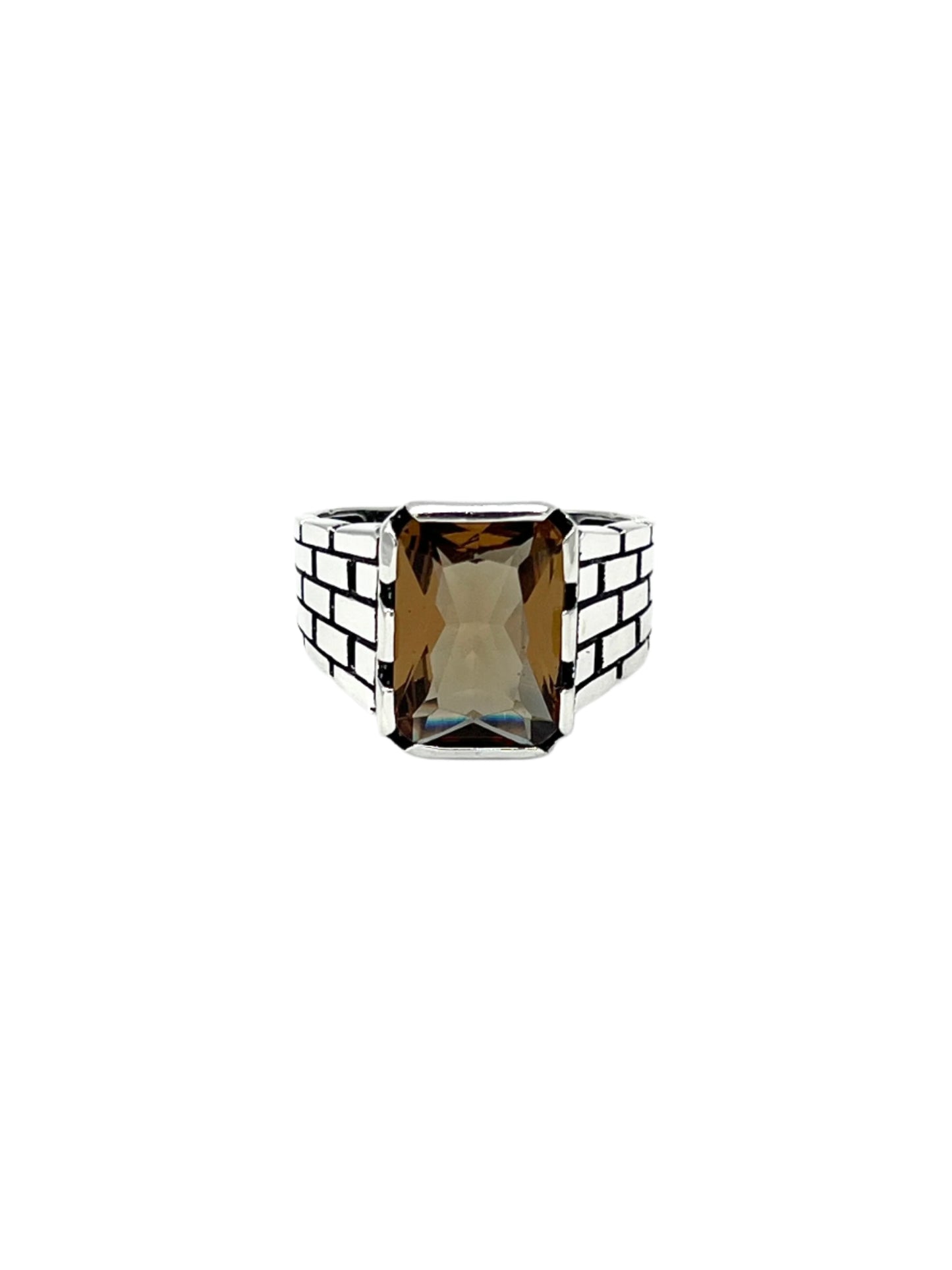 Silver Zultanite Brick Ring