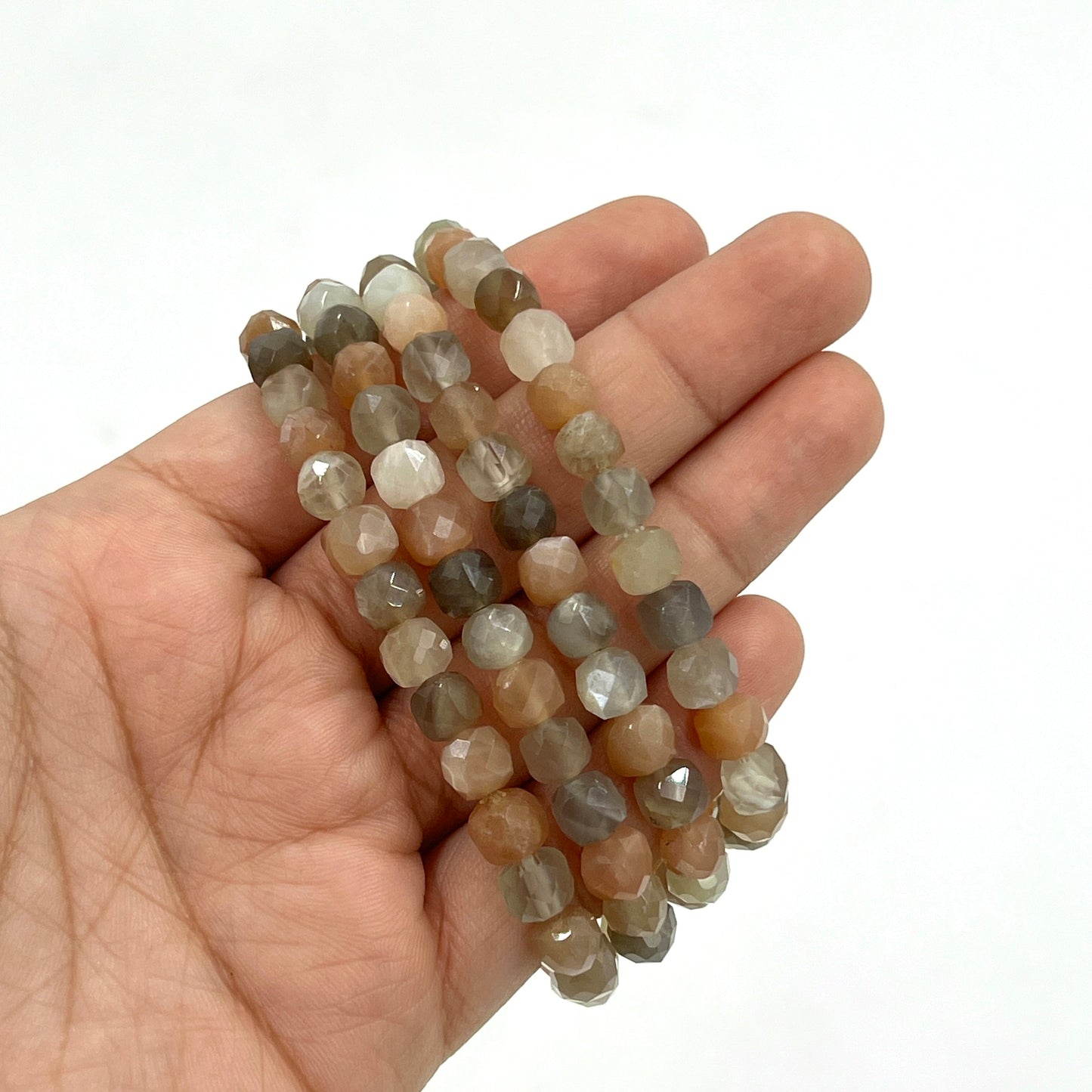 Cats Eye Moonstone Beaded Bracelet