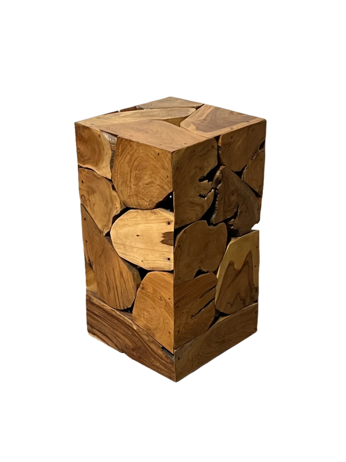 Teak Raw Accent Table