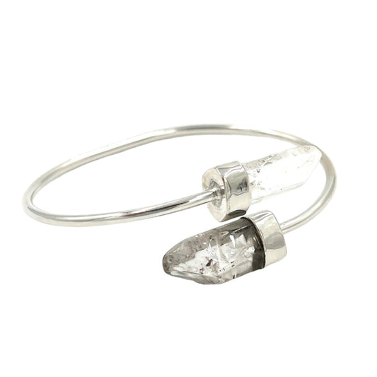 Clear Quartz Double Point Bracelet
