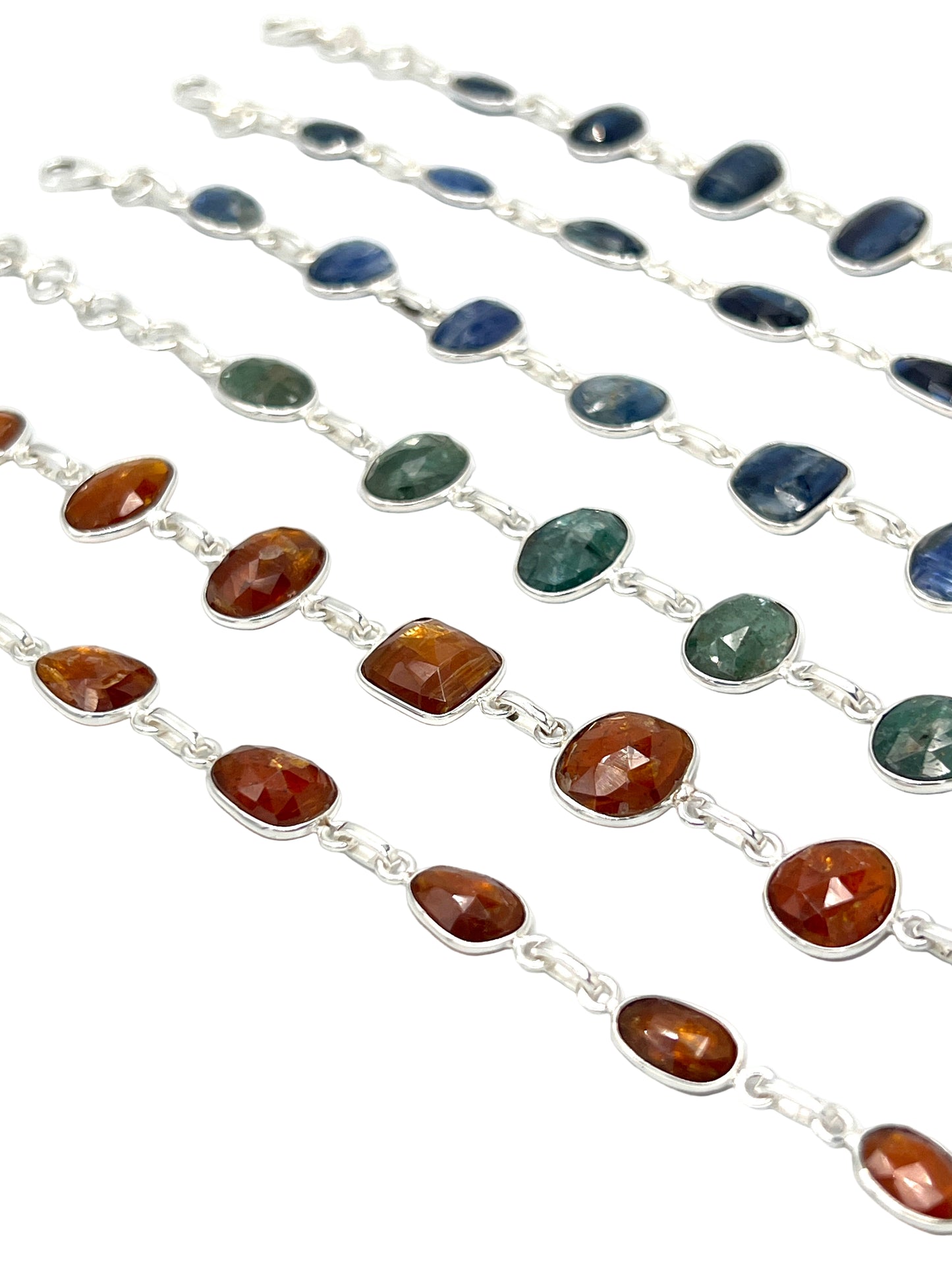Silver Kyanite Bracelets