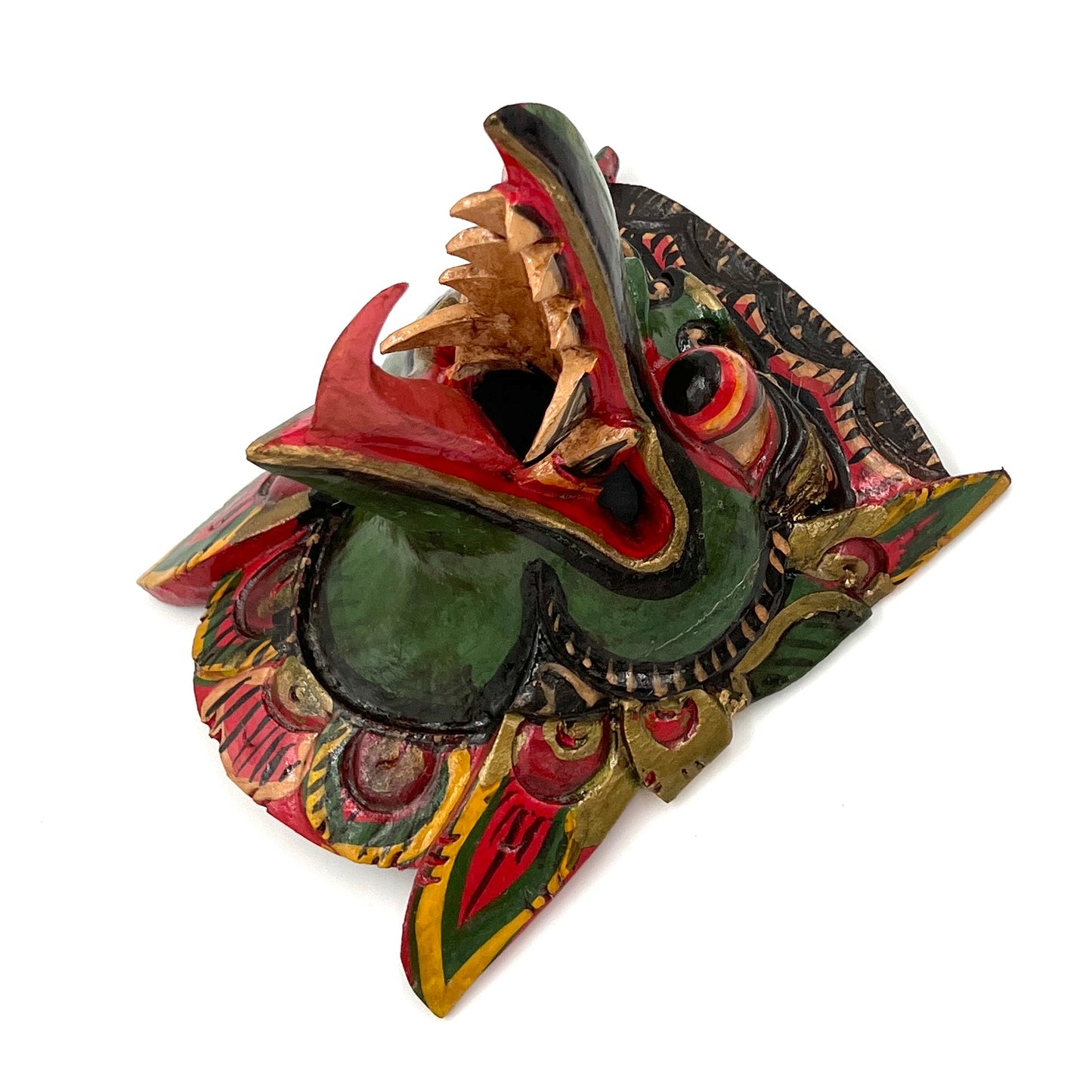 Hand Carved and Painted Garuda Mask