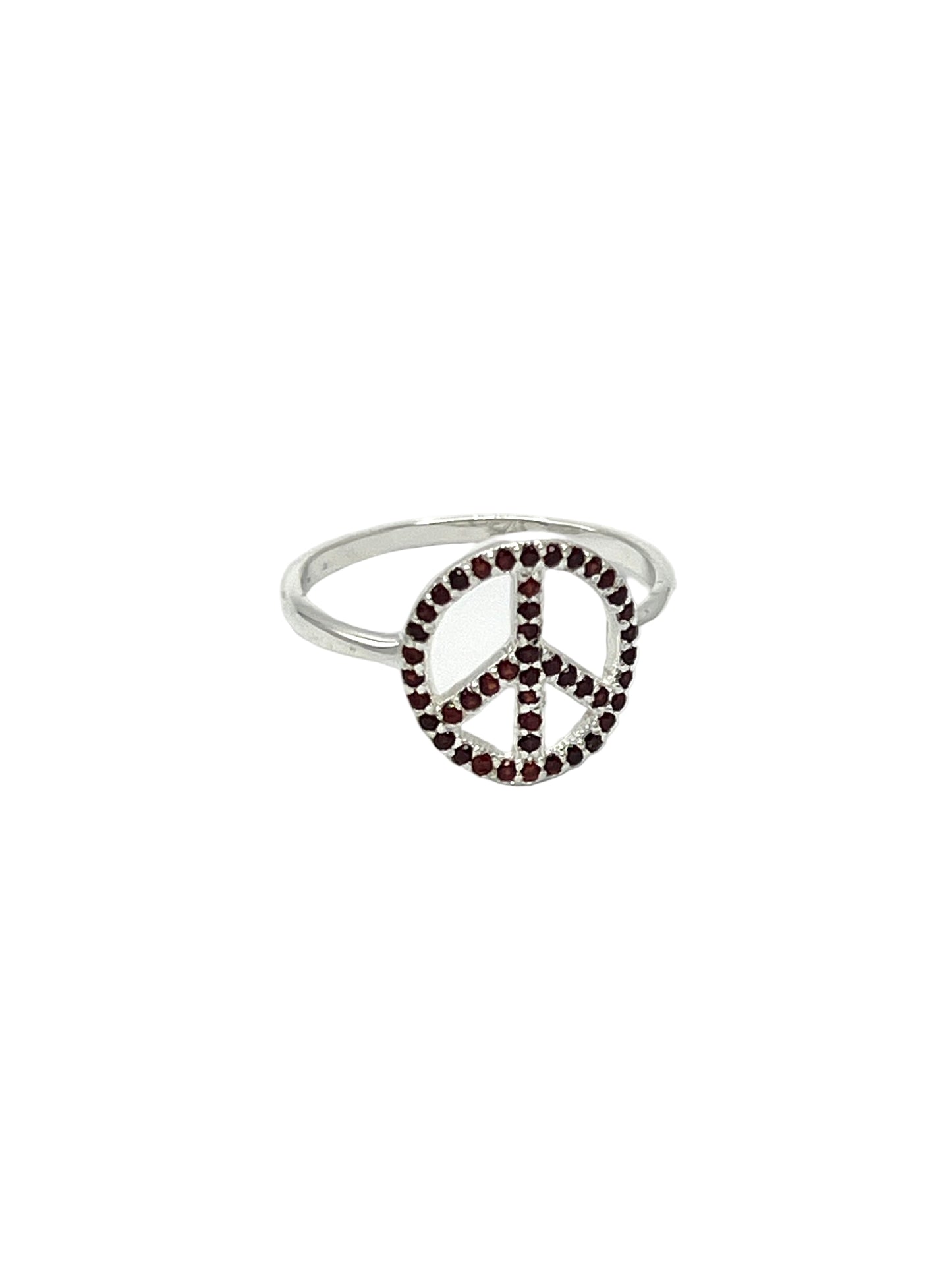 Gemstone Peace Ring
