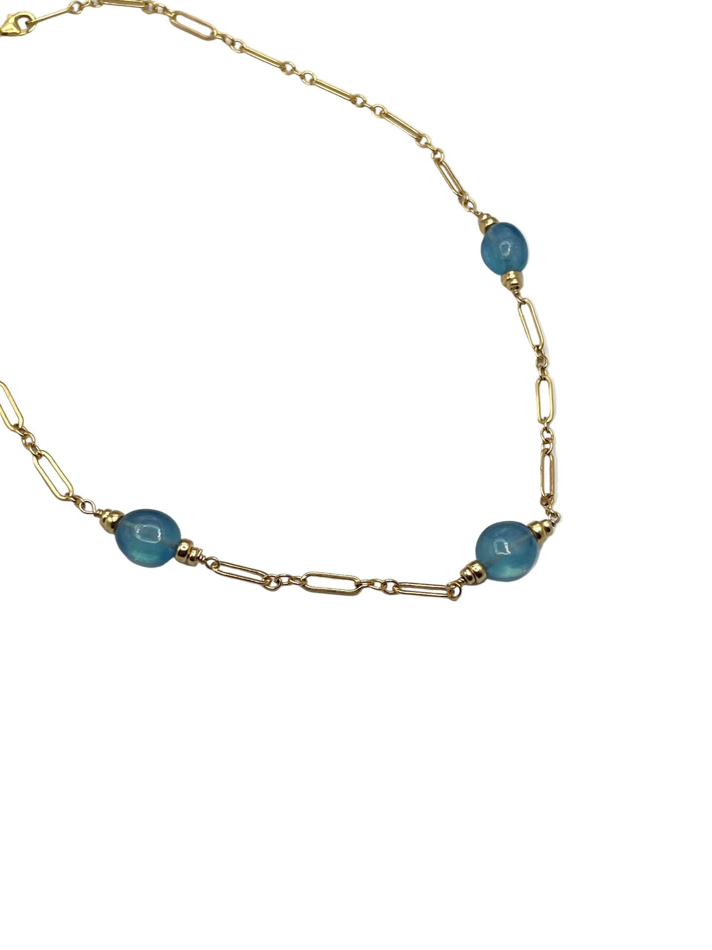 Aquamarine Gold Filled Necklace