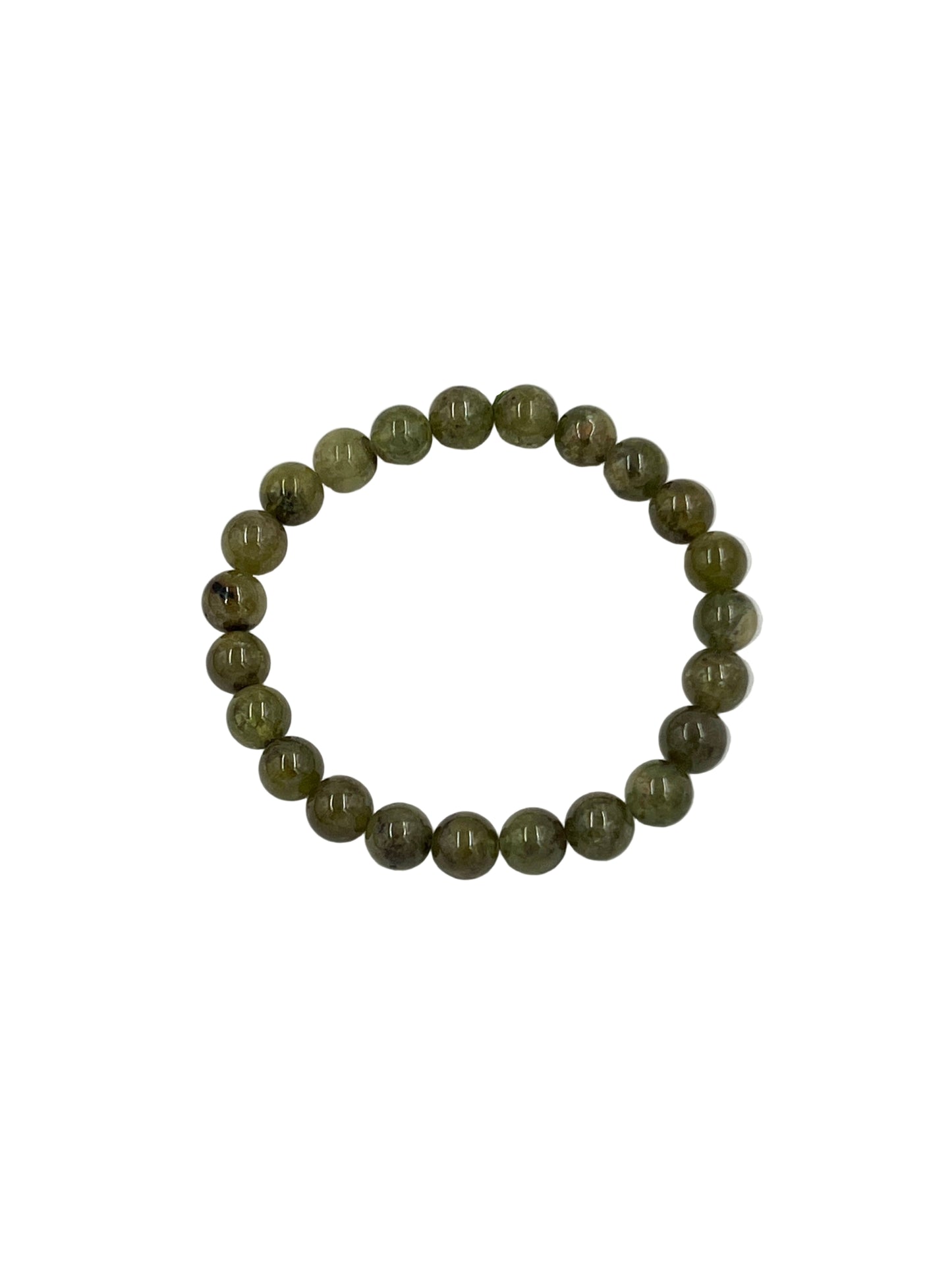 Green Garnet Beaded Bracelet