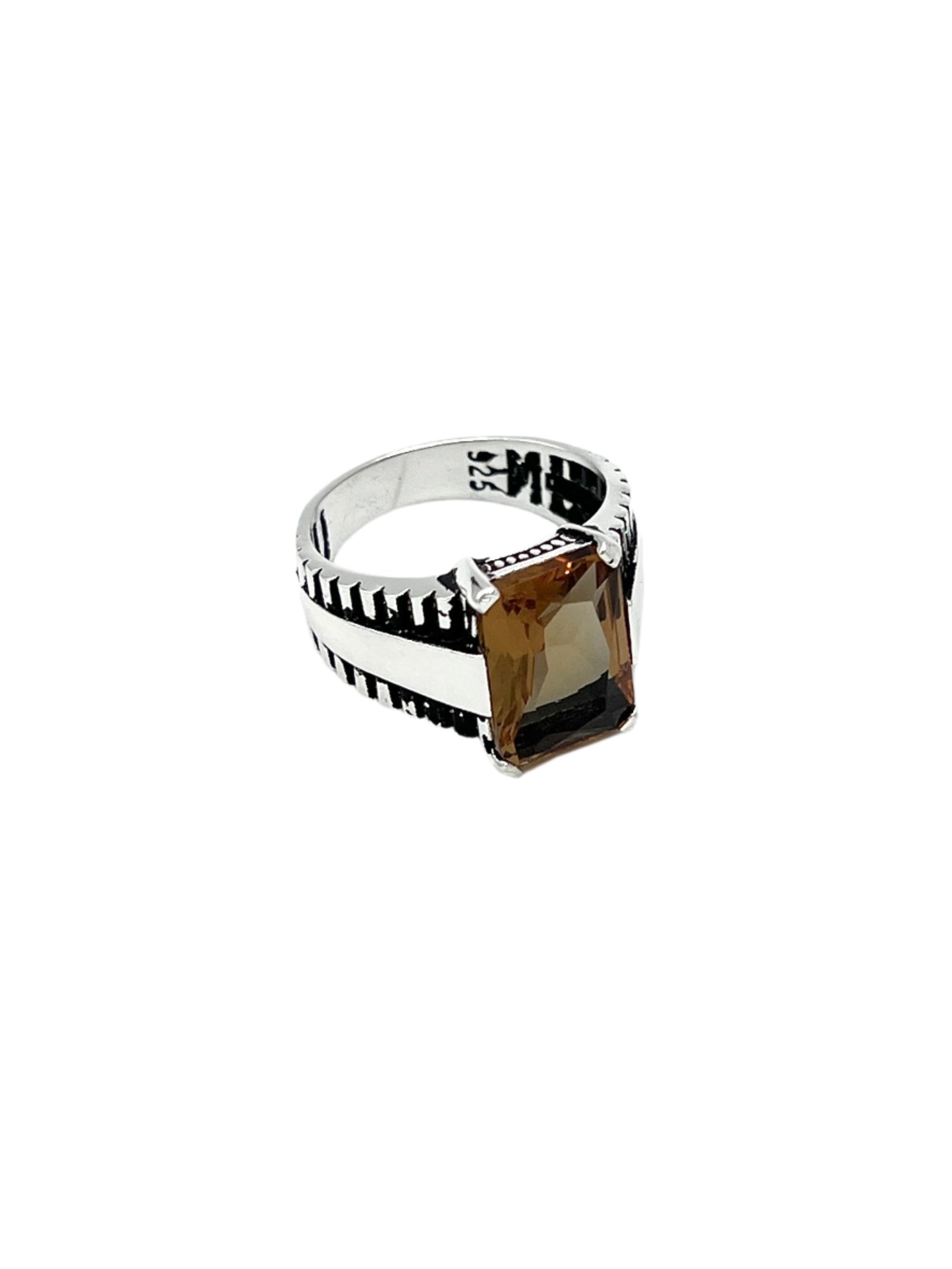 Silver Zultanite Faceted Ring