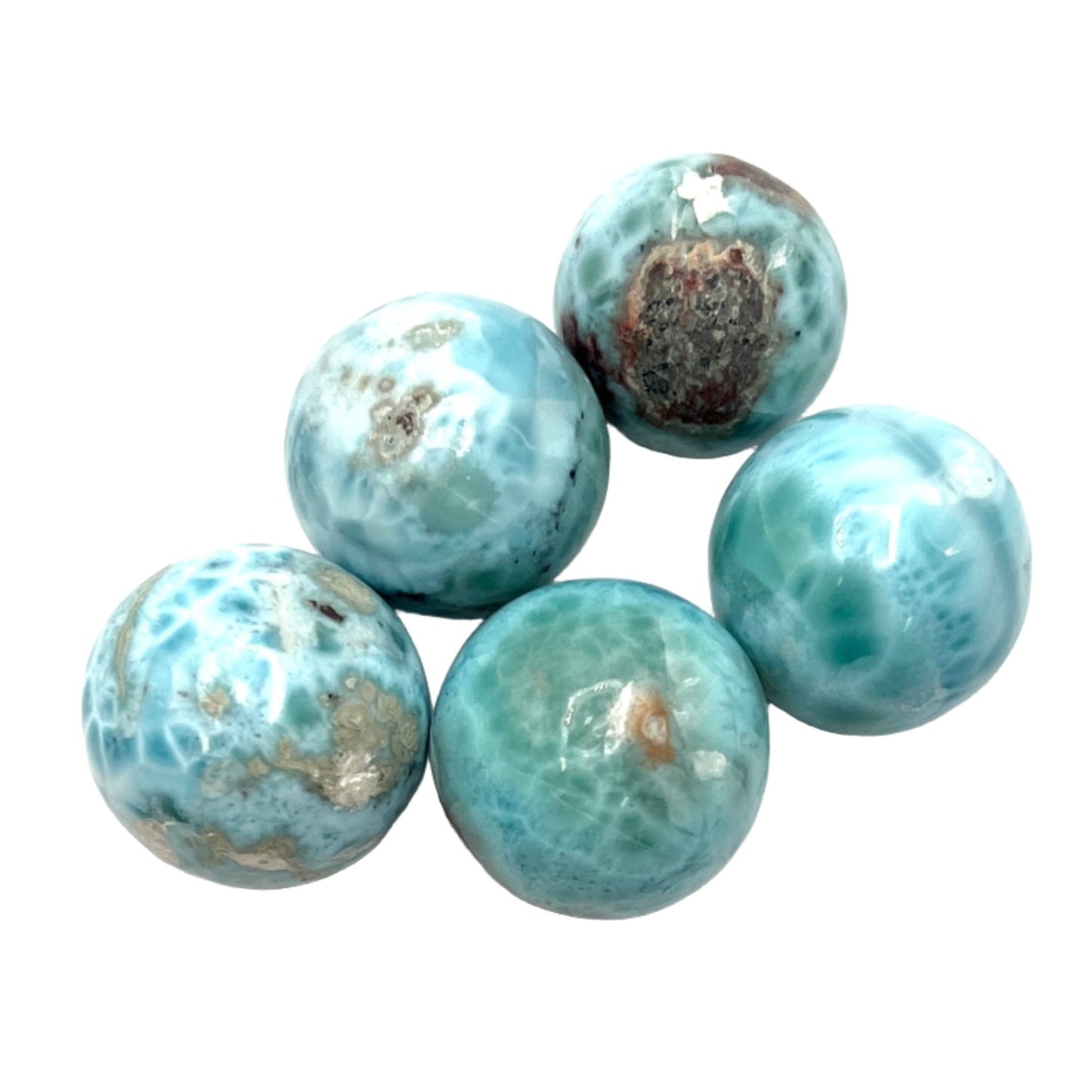 A+ Grade Small Larimar Spheres
