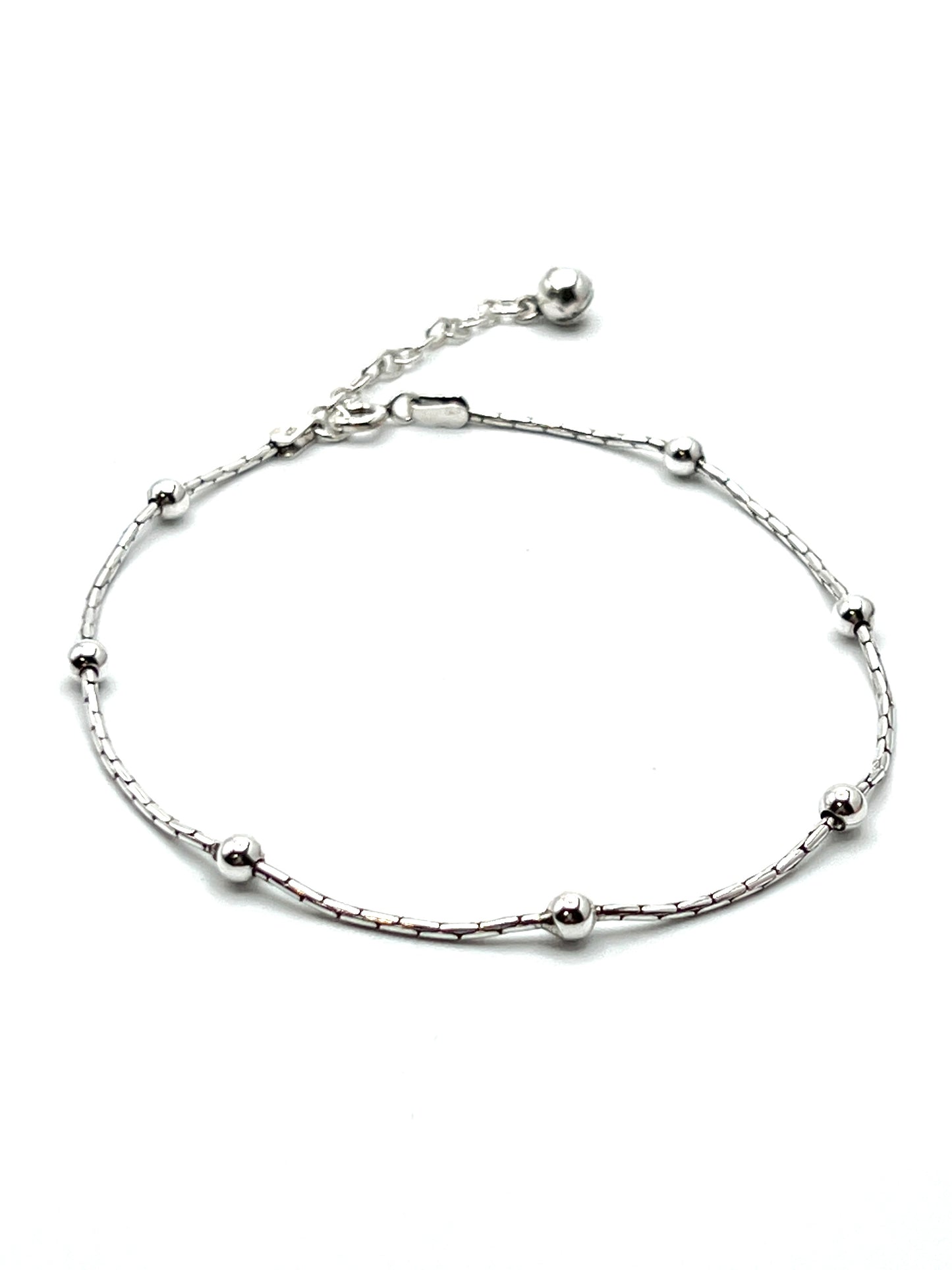 Sterling Silver Thai Ball Chain Anklets