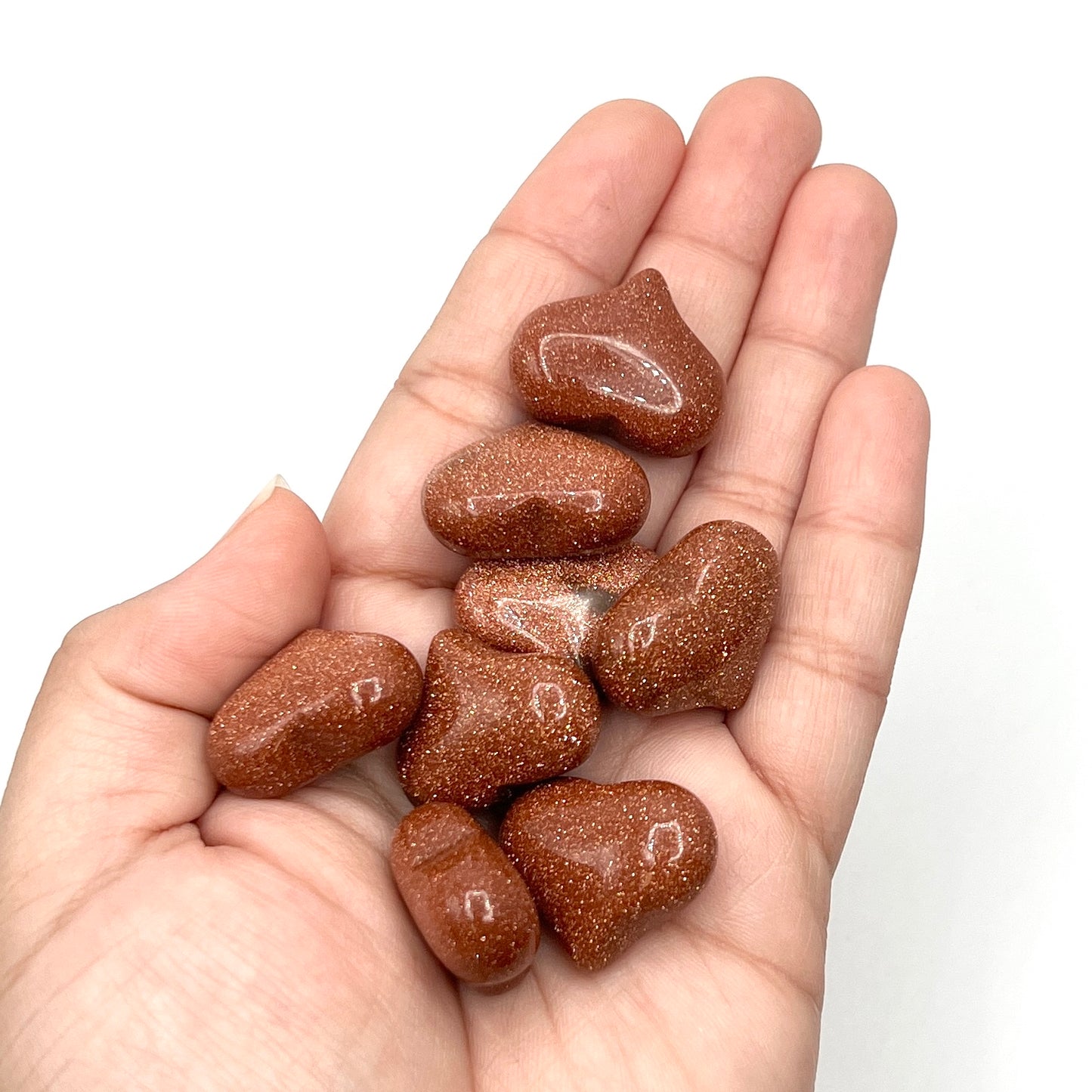 Goldstone Puffy Hearts