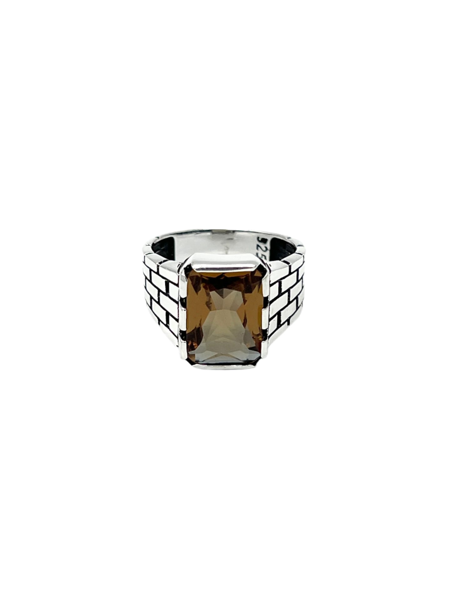 Silver Zultanite Brick Ring