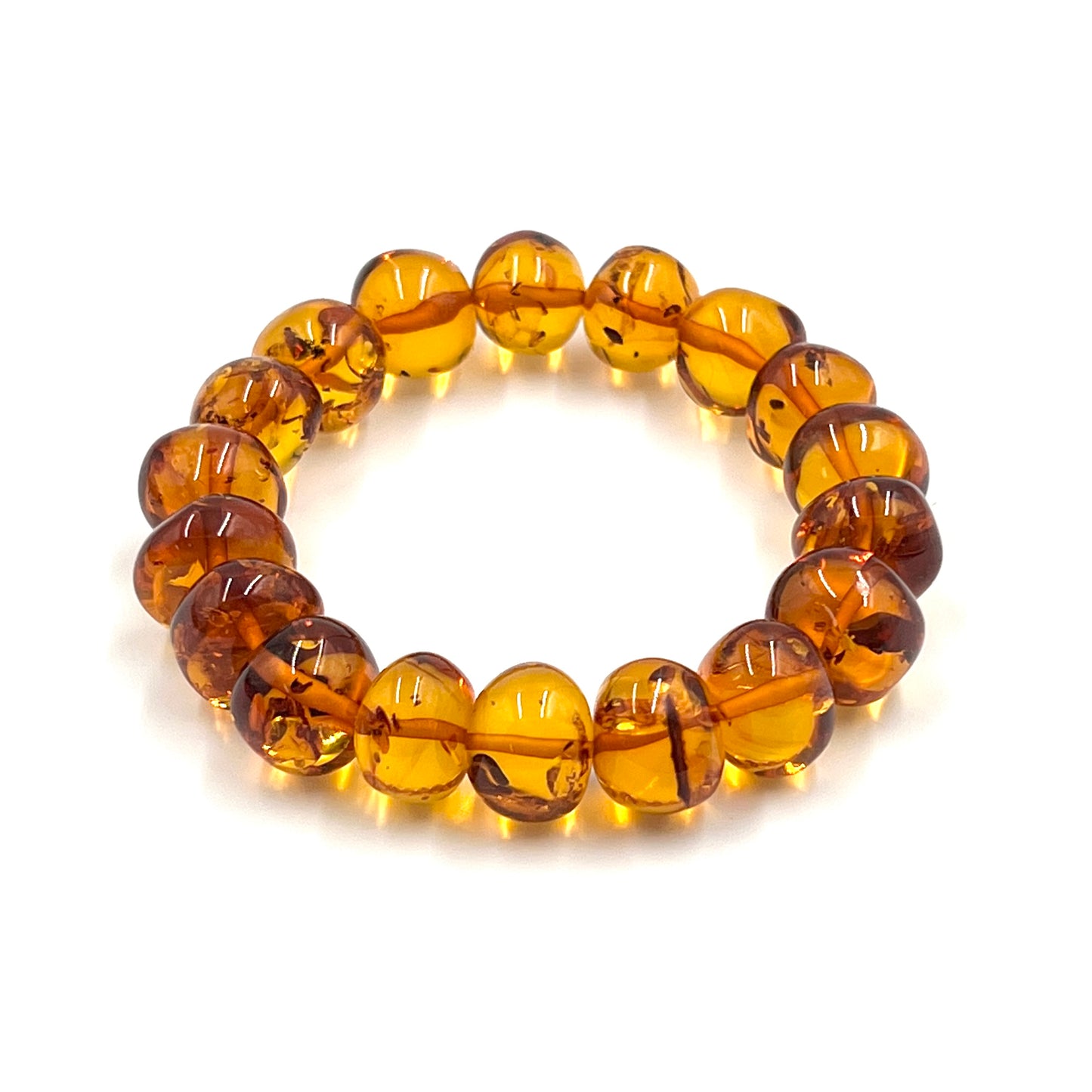 Large Polished Multi Amber Bracelets