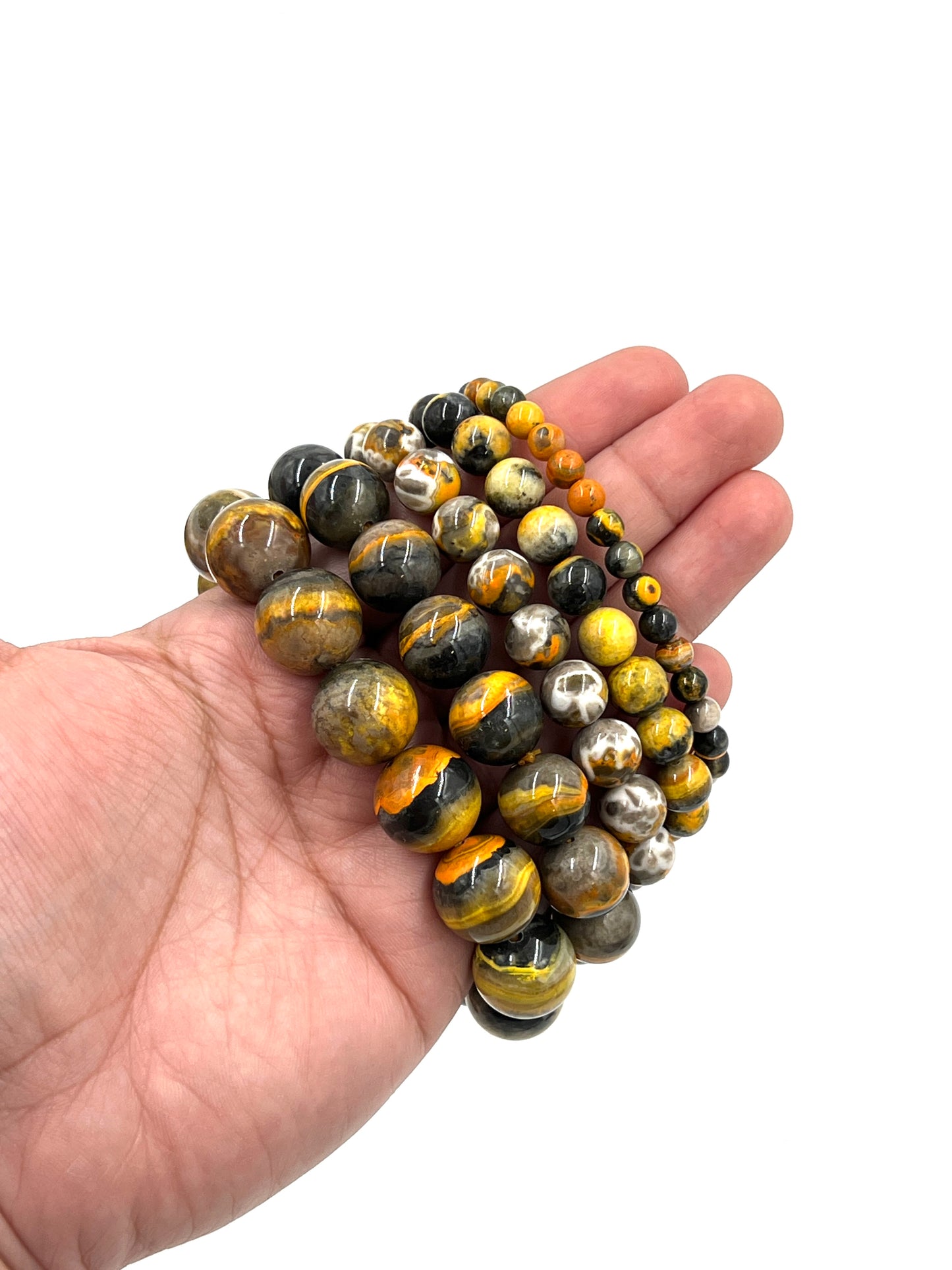 Bumble Bee Jasper Beaded Bracelets
