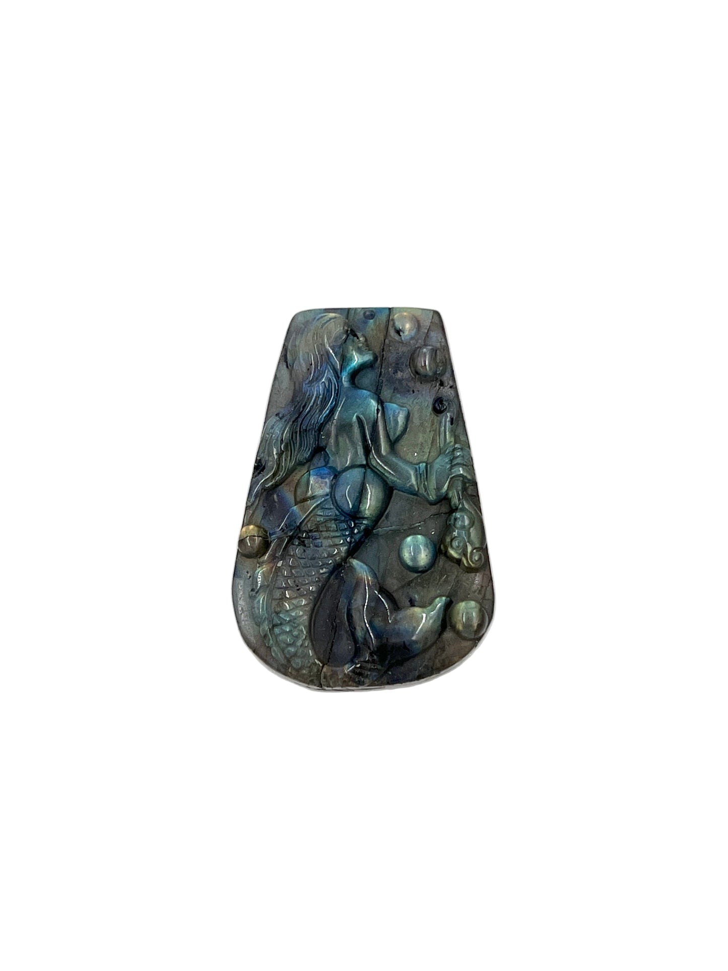 Labradorite Mermaid Carving