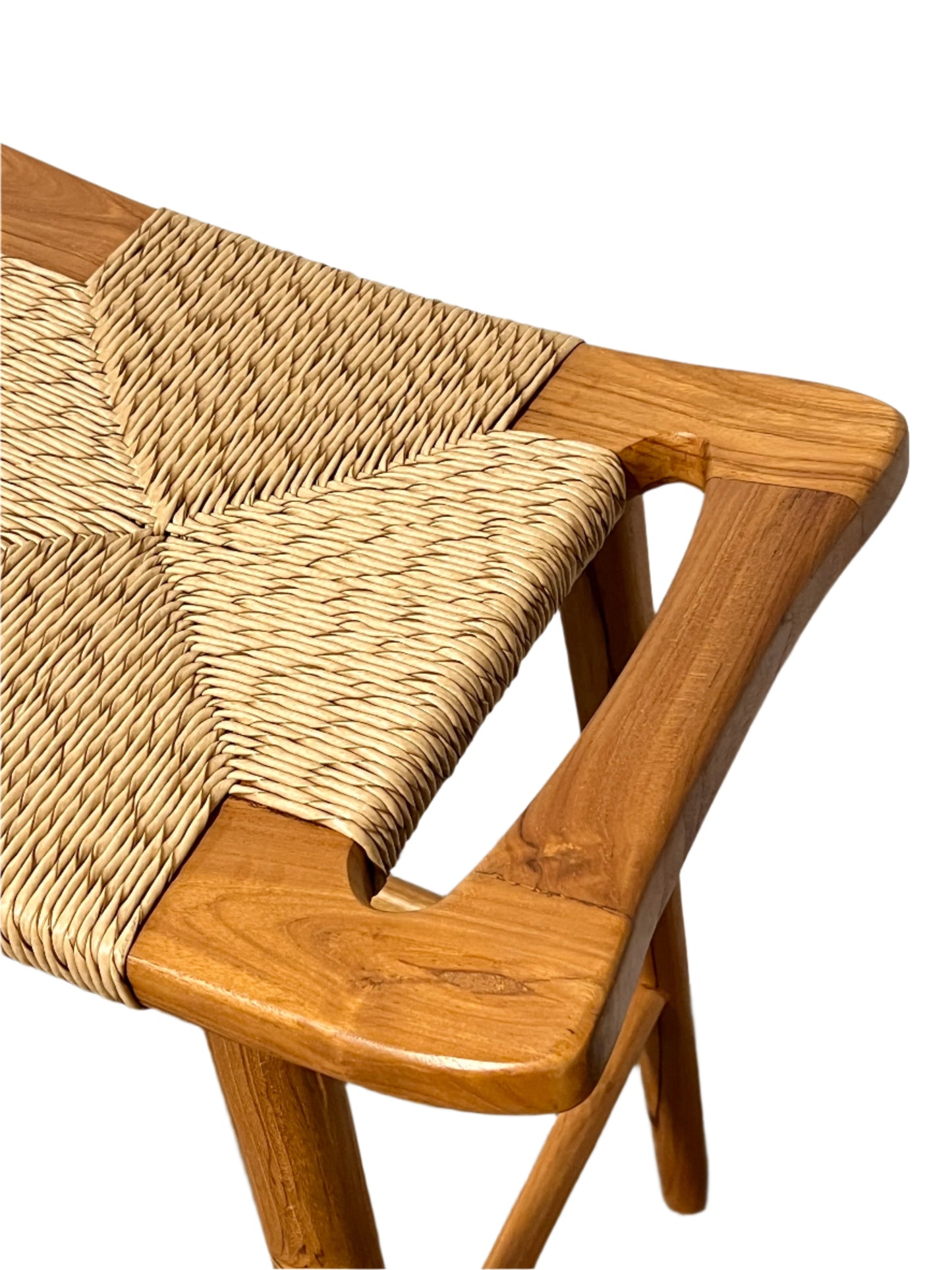 Rattan Teakwood Bar Stool
