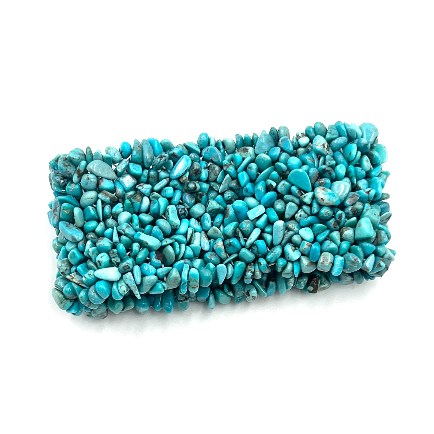 Natural Turquoise Woven Chip Bracelets
