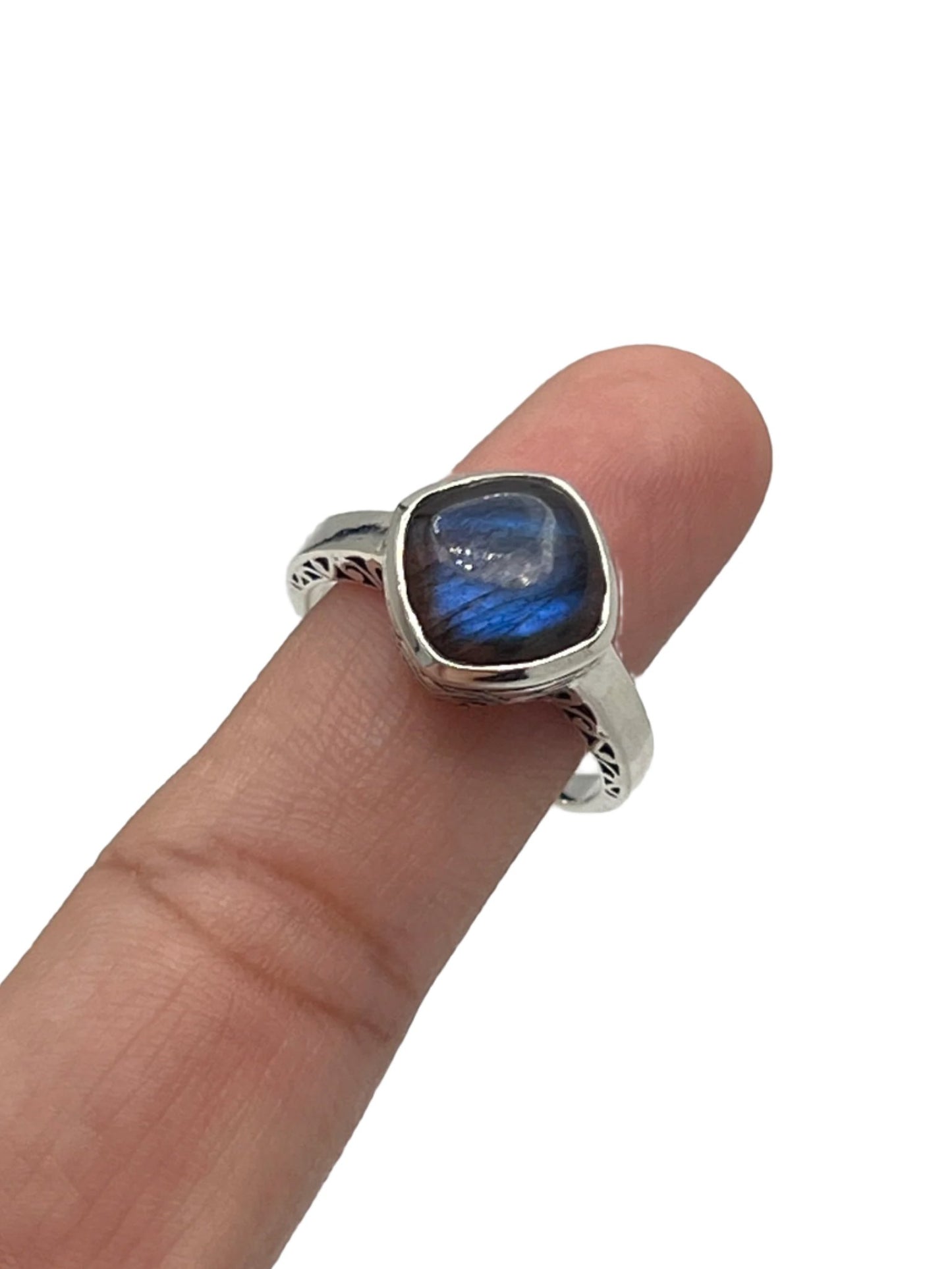 Sterling Silver Labradorite Royal Ring
