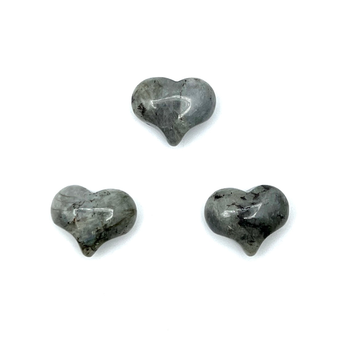 Labradorite Puffy Hearts